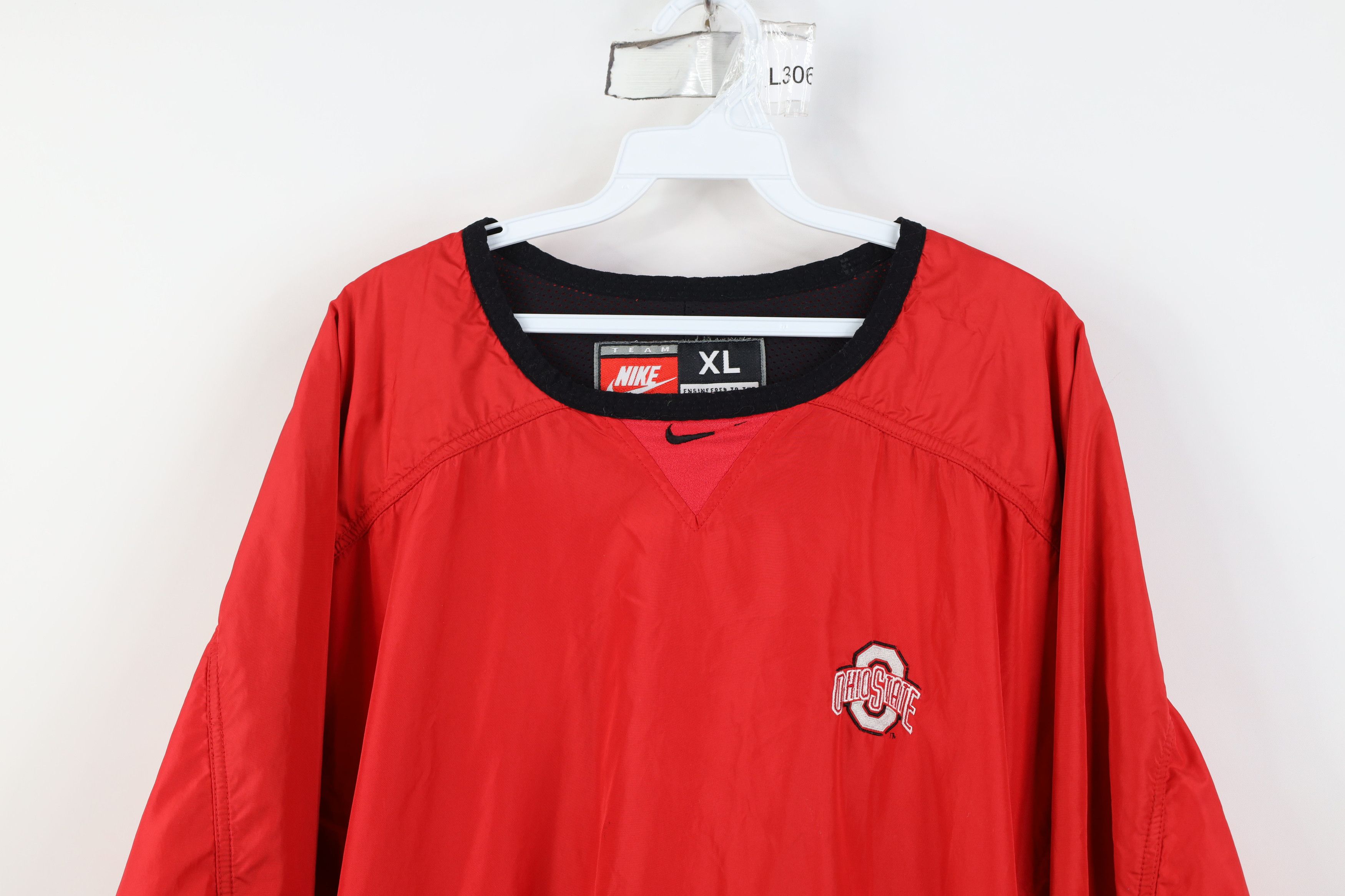 Nike Vintage Nike Center Swoosh Ohio State University Jacket Red Size US XL / EU 56 / 4 - 2 Thumbnail