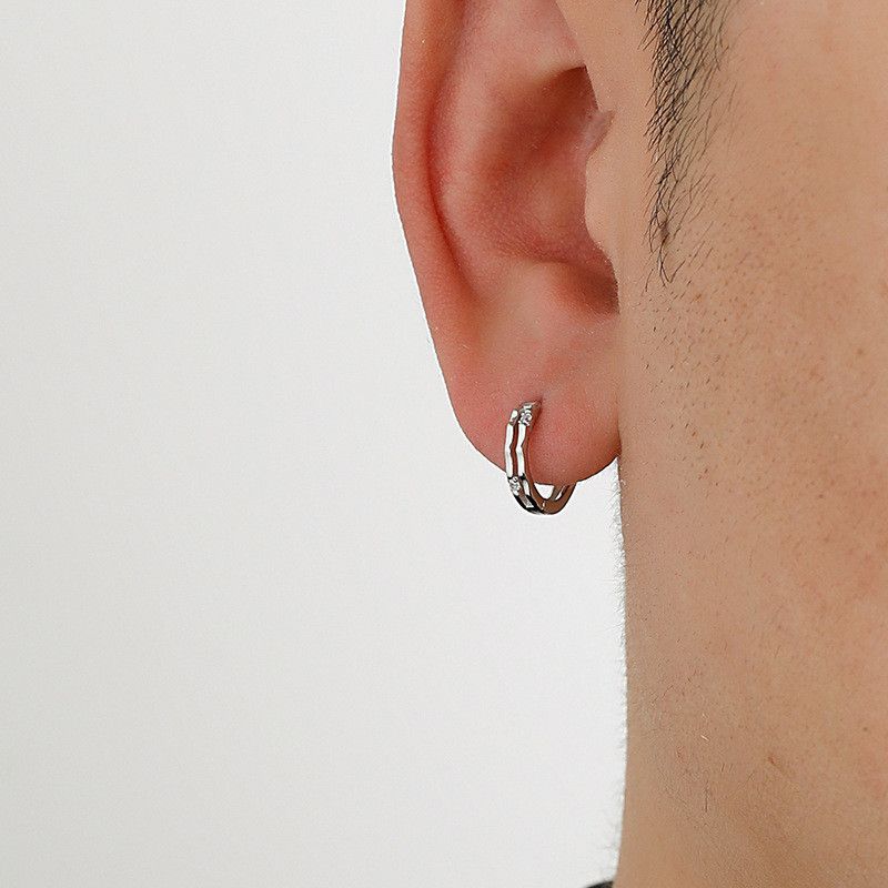Jewelry × Sterling Silver Matchless Earrings One Pairs Chrome Jewelry Size ONE SIZE - 1 Thumbnail