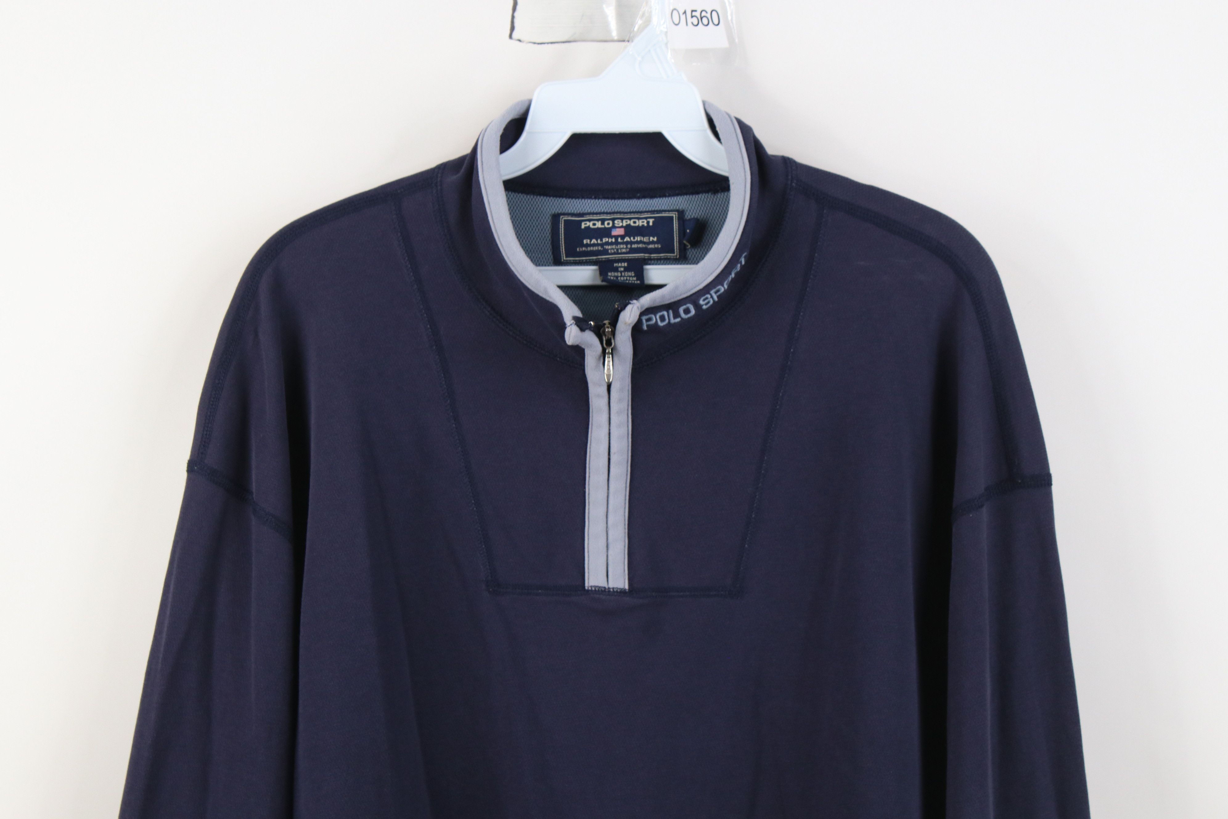 Polo Ralph Lauren Vintage 90s Polo Sport Ralph Lauren Knit 1/4 Zip Jacket Top Size US XL / EU 56 / 4 - 2 Thumbnail