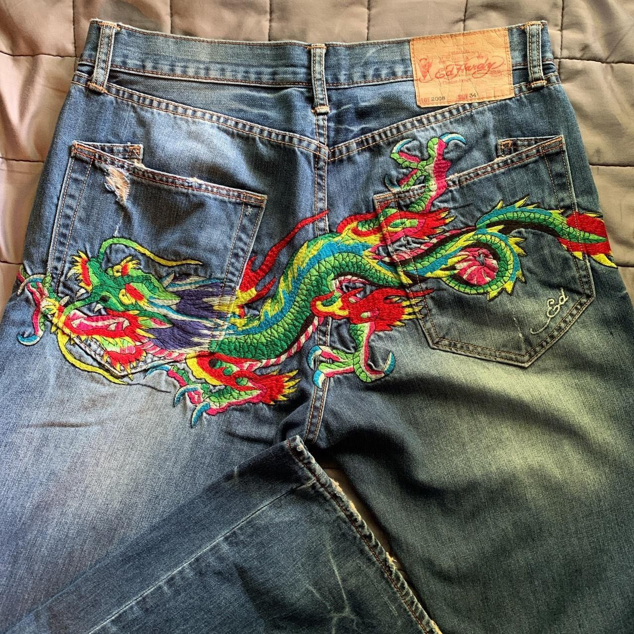 Ed Hardy Ed Hardy Vintage Jeans/ Waist 34/Length 34 Size US 34 / EU 50 - 1 Thumbnail