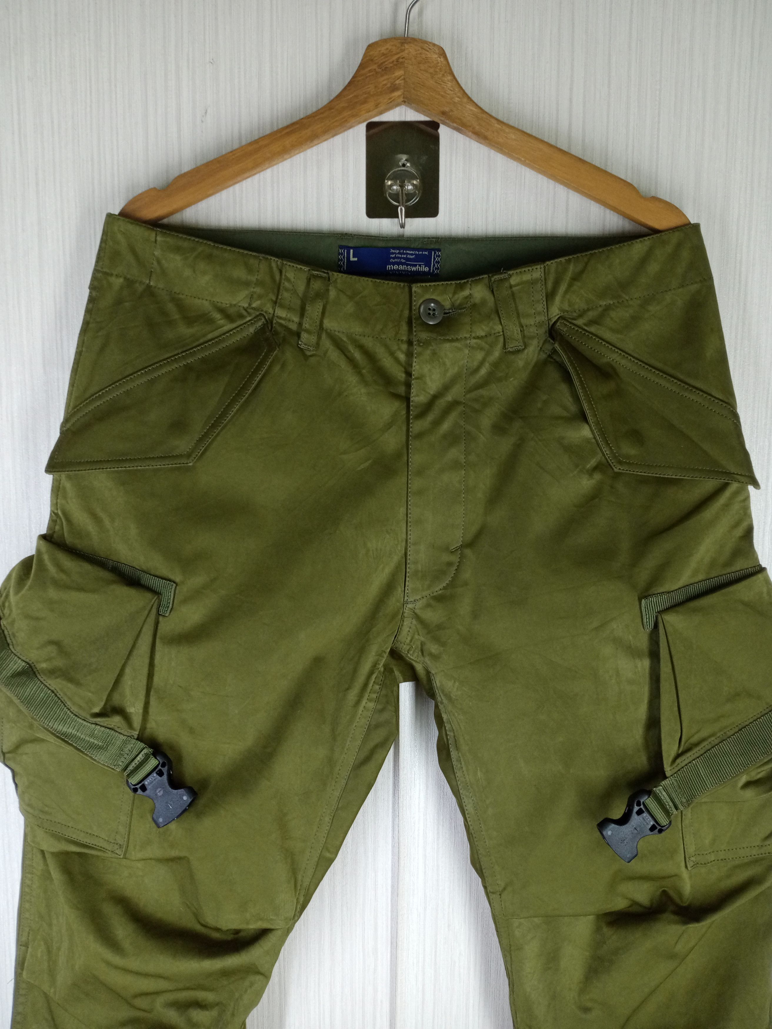 meanswhile Rare Vintage Meanswhile Tactical Pocket Cargo Pants Size US 36 / EU 52 - 6 Thumbnail