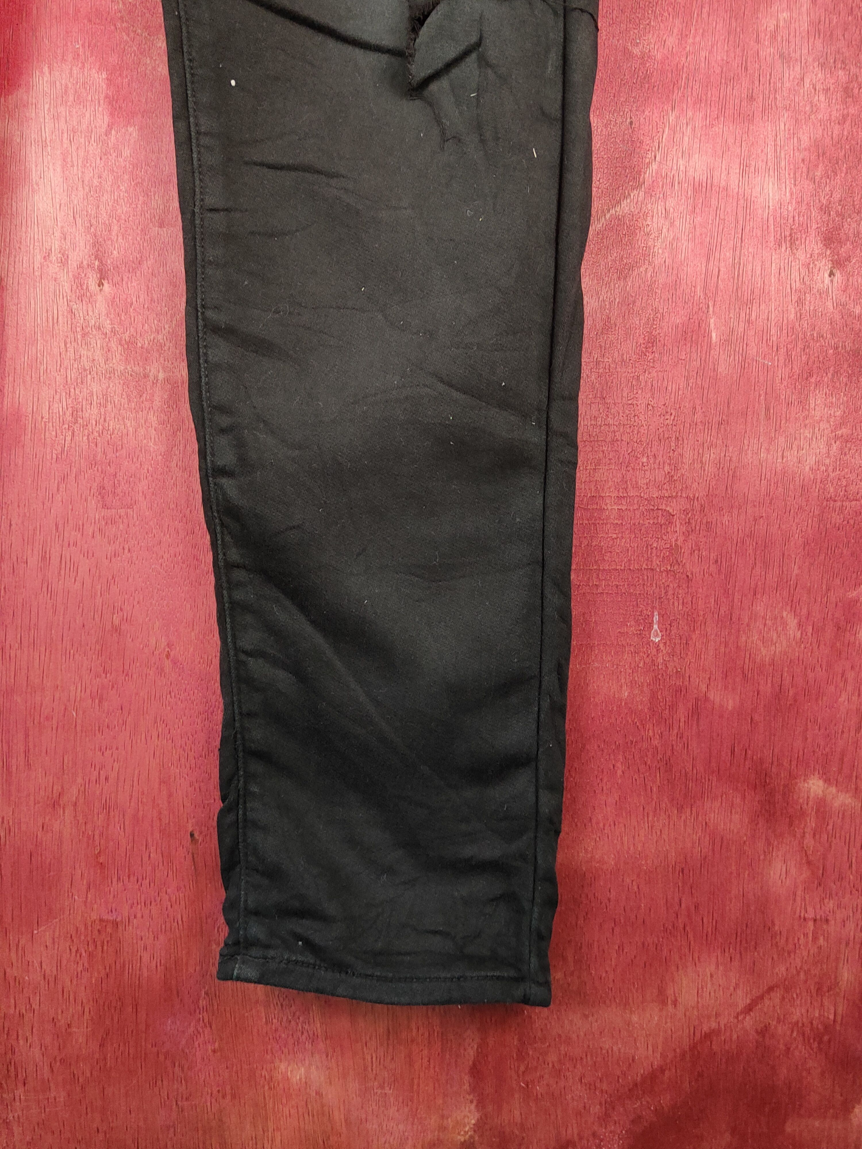 Japanese Brand Uniqlo Black ripped distressed Casual Pants #S2273 Size US 34 / EU 50 - 7 Thumbnail