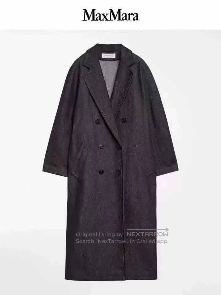 Other Max Mara 101801 Denim Coat. Size US L / EU 52-54 / 3 - 6 Thumbnail