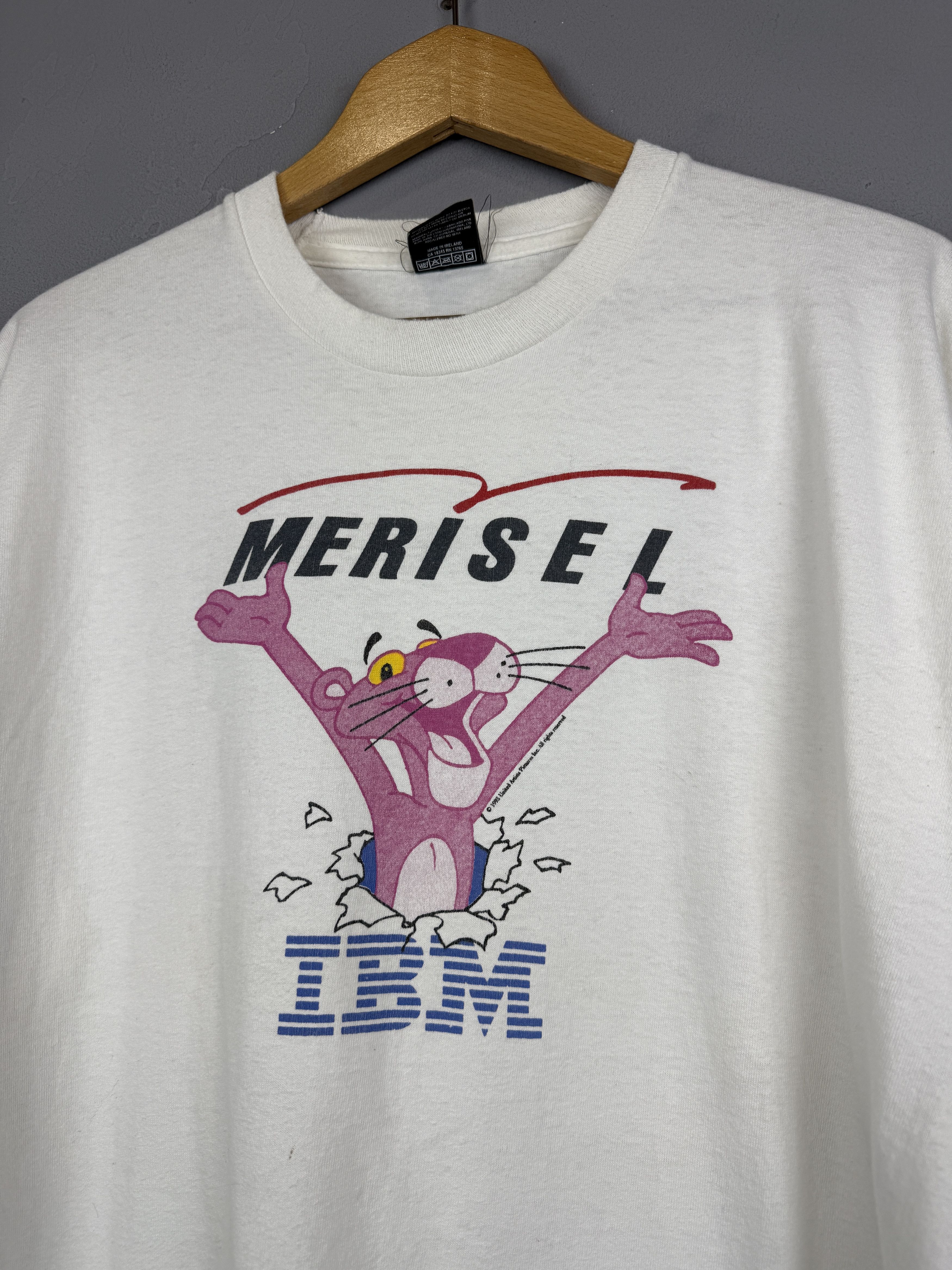 Anime × Cartoon Network × Vintage Vintage Pink Panther T-Shirt 1993 IBM Tee Merisel Cartoon Size US XL / EU 56 / 4 - 2 Thumbnail