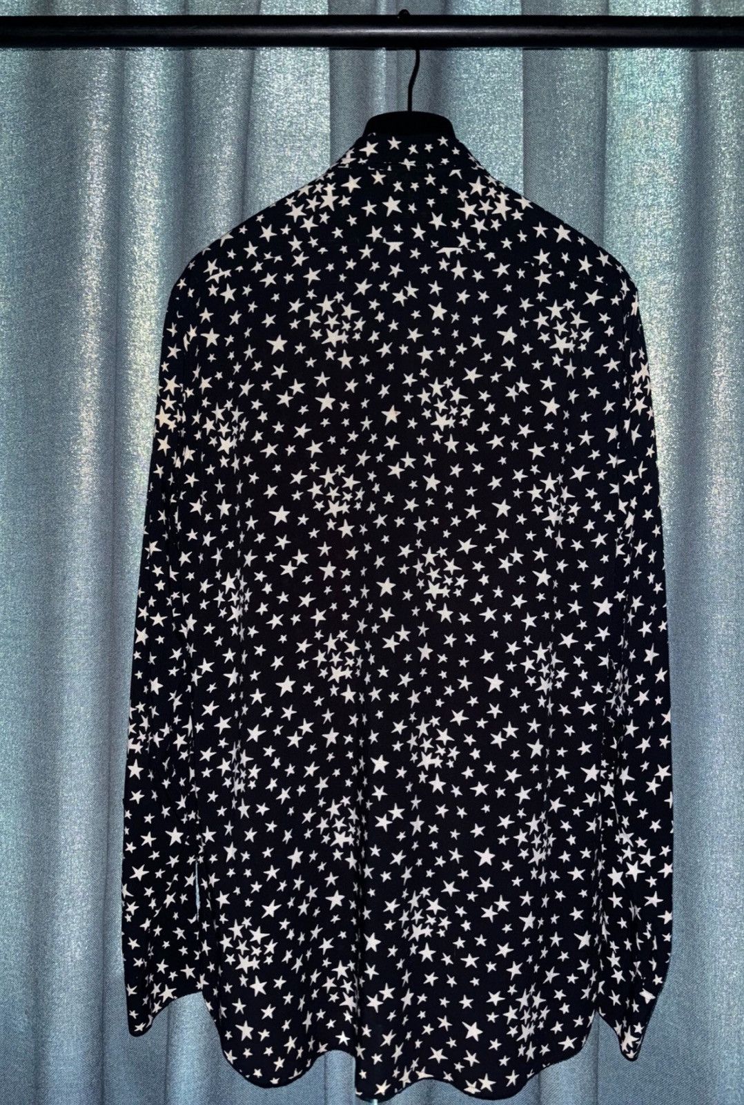 Saint Laurent Paris Saint Laurent SLP 2016FW Black & White Star Shirt Size US L / EU 52-54 / 3 - 2 Thumbnail
