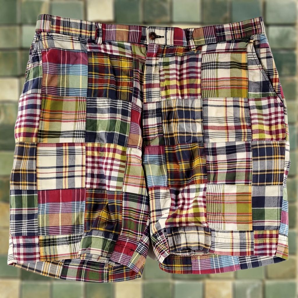 Polo Ralph Lauren Polo Ralph Lauren Prospect Shorts Madras Patchwork Plaid Mens 40 x9 Actual Regular Chino Multicolor Mens Size US L / EU 52-54 / 3 - 1 Thumbnail