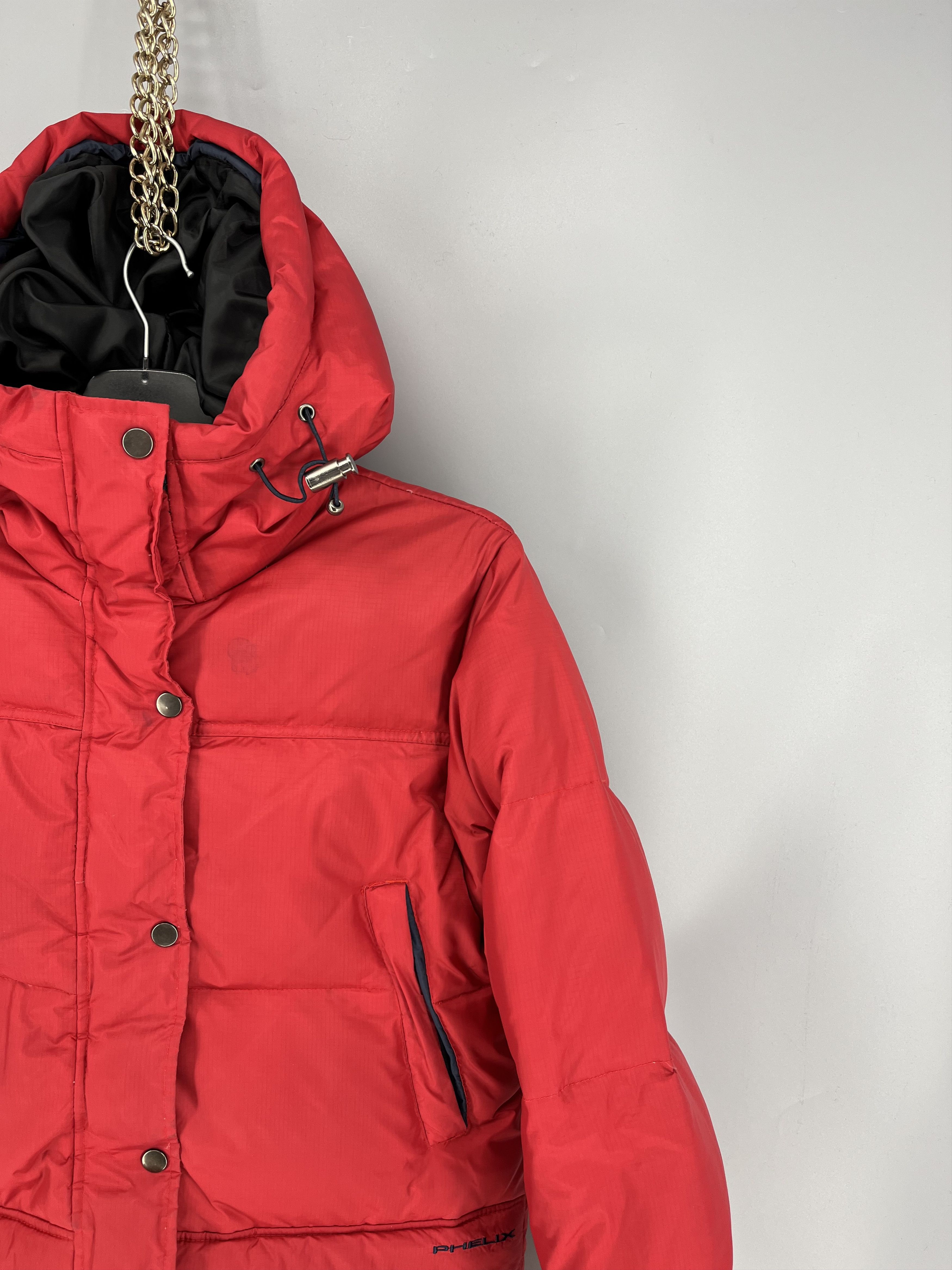 Phenix Phelix Red Puffer Jacket Hooded Vintage Y2K Size US S / EU 44-46 / 1 - 5 Thumbnail