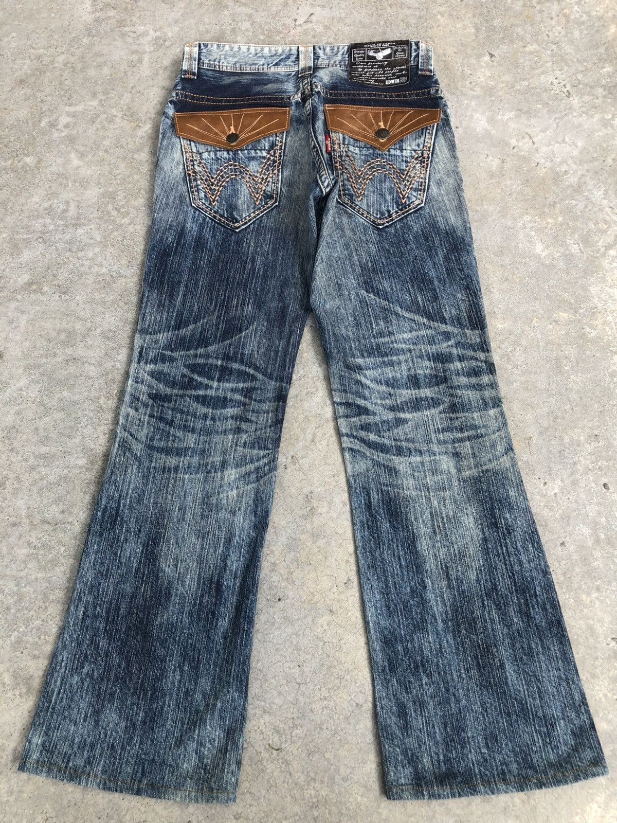 Hysteric Glamour Japanese Edwin XV Flared Jeans Distressed Denim Size US 32 / EU 48 - 2 Thumbnail