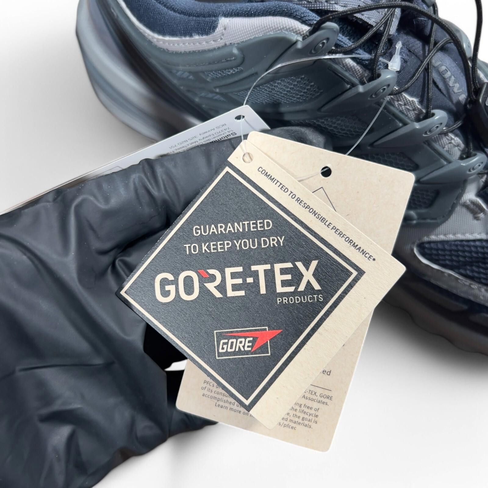 Salomon Salomon ACS Pro GORE-TEX Sneakers UK 9 Blue Gray Waterproof Size US 9.5 / EU 42-43 - 11 Thumbnail