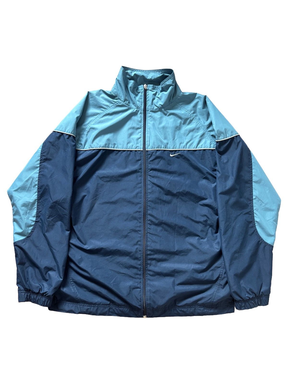 Nike Nike Blue Windbreaker Jacket US L Size US L / EU 52-54 / 3 - 1 Thumbnail