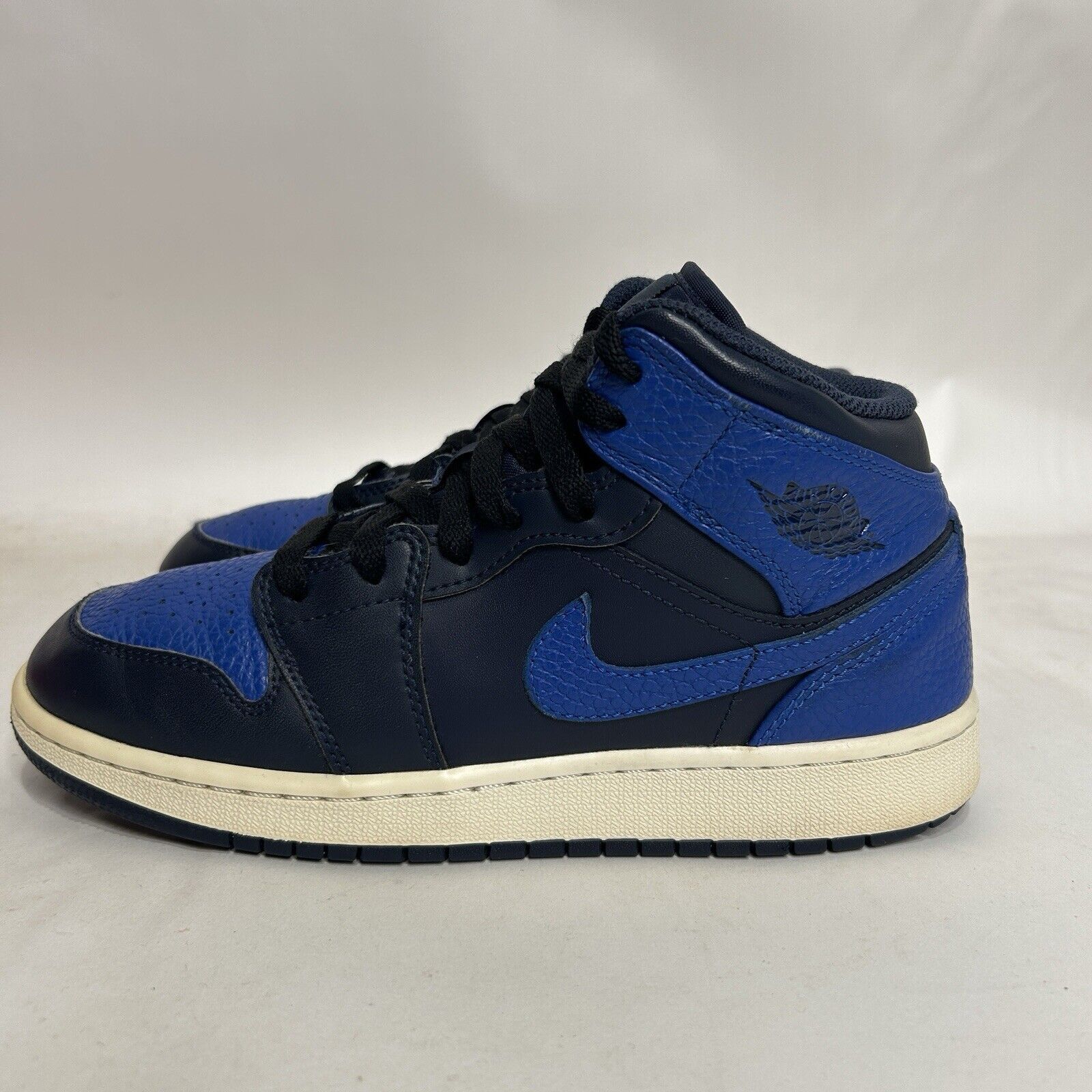 Nike Nike Air Jordan 1 Mid Retro GS “Obsidian Royal” 2024 Size US 7.5 / IT 37.5 - 6 Thumbnail