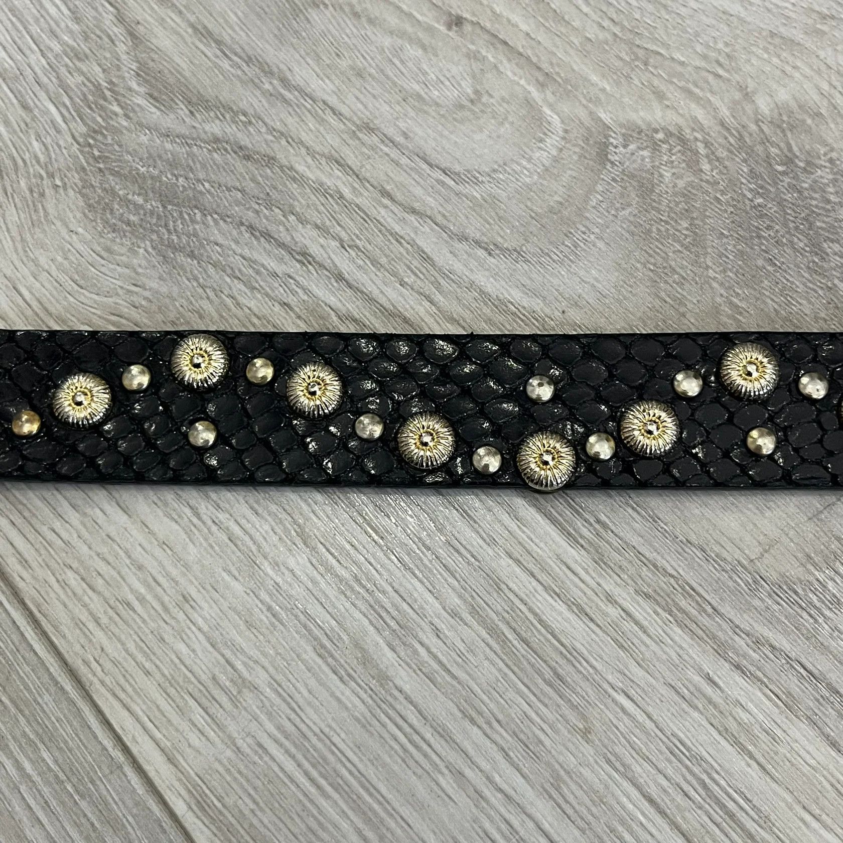 Dolce & Gabbana Dolce & Gabbana Leather Studded Black Belt Size ONE SIZE - 5 Thumbnail