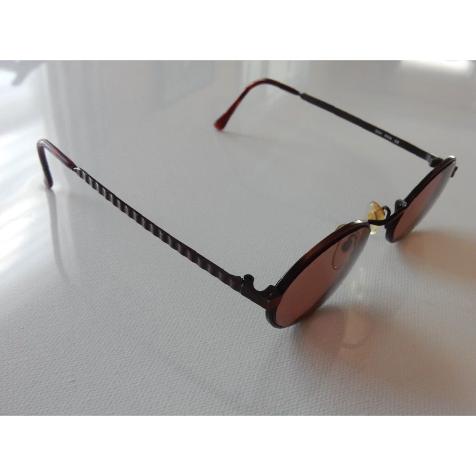 DKNY VINTAGE DKNY Sunglasses Frames Only Women Brown 48[]20 304 059 48 Marlowe 90s Mens Womens Girls Boys Size ONE SIZE - 2 Thumbnail