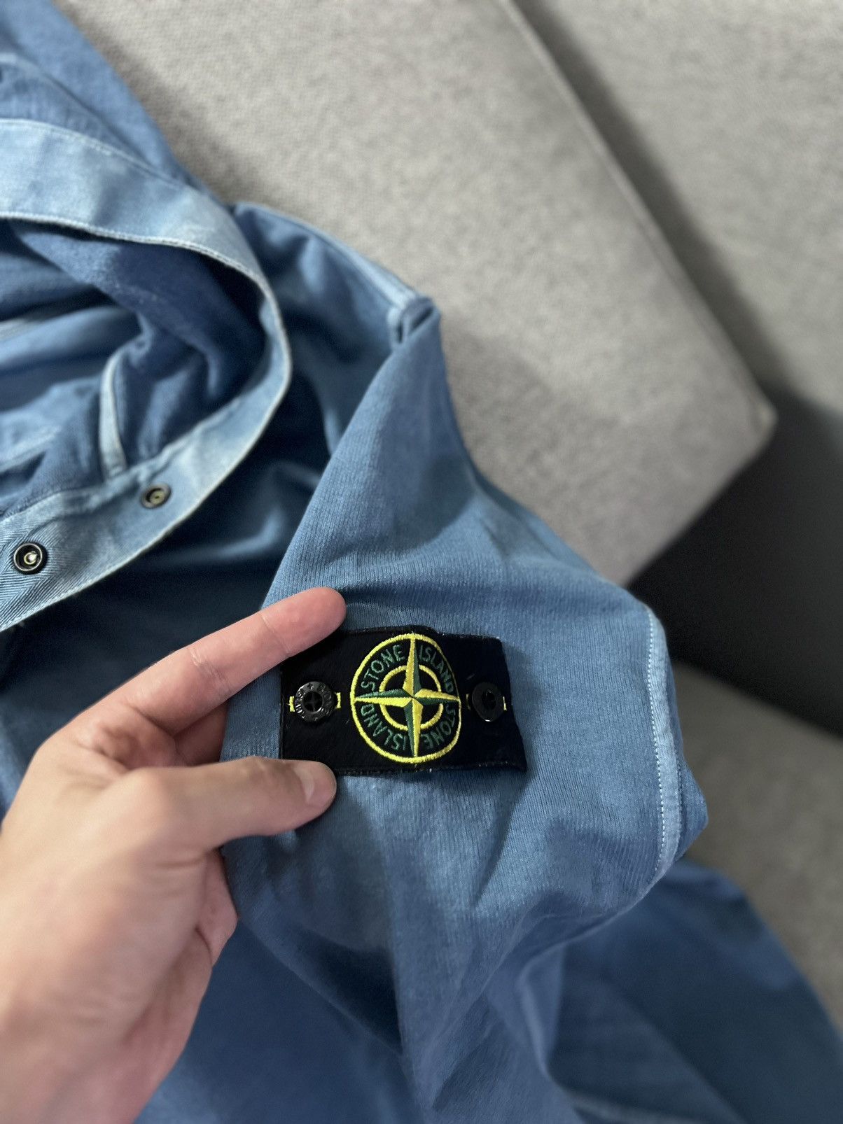 Stone Island Stone Island Blue Hoodie Streetwear Y2K Size US XL / EU 56 / 4 - 8 Thumbnail