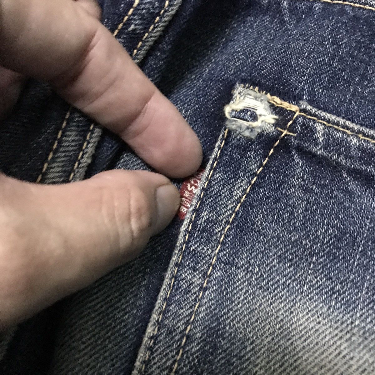 Japanese Brand × Vintage Vintage Gowest selvedge jeans like junya watanabe painter Size US 33 - 11 Thumbnail