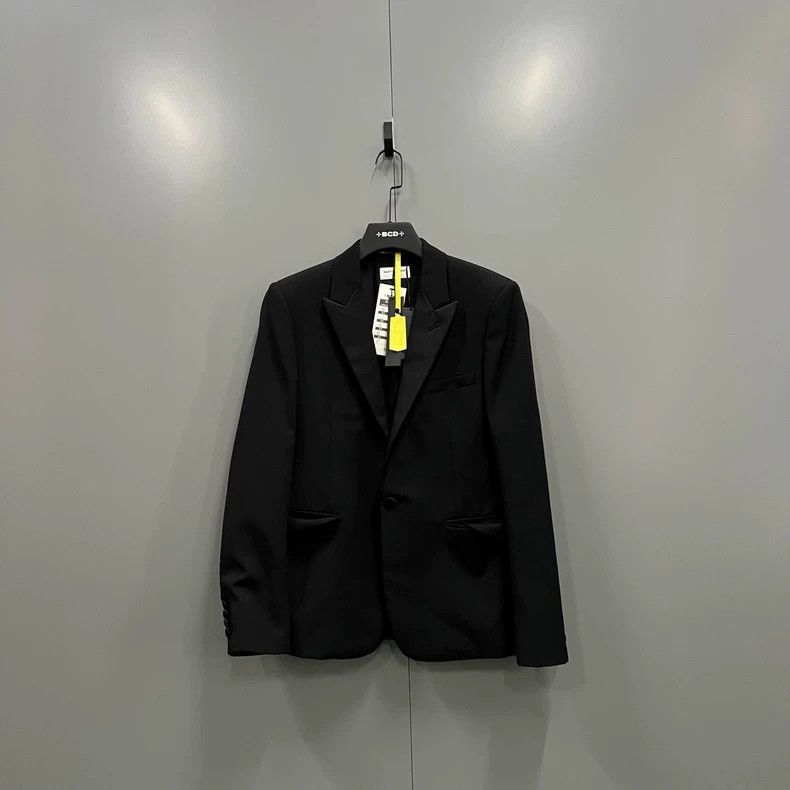 Saint Laurent Paris Saint Laurent Black Collar Suit Jacket-2506 Size US M / EU 48-50 / 2 - 1 Thumbnail