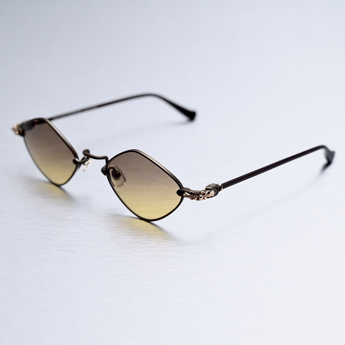 Chrome Hearts CHROME HEARTS DIAMOND DOG SAND - CLASSIC BROWN SUNGLASSES Size ONE SIZE - 2 Thumbnail