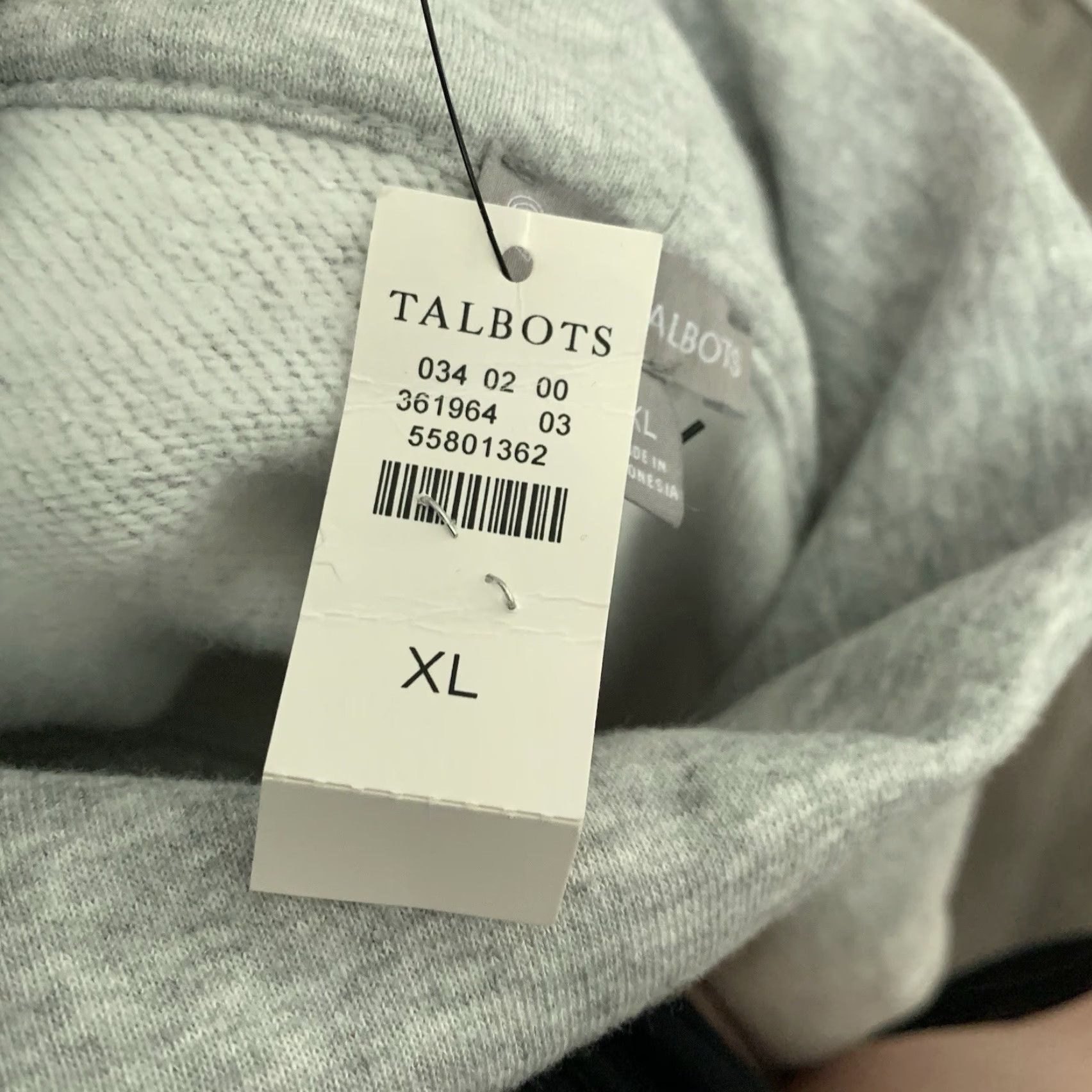 Talbots T By Talbots Sweatshirt Womens XL Gray Blue Cowl Neck Pullover Cozy Side Zips Colorblock Size XL / US 12-14 / IT 48-50 - 7 Thumbnail