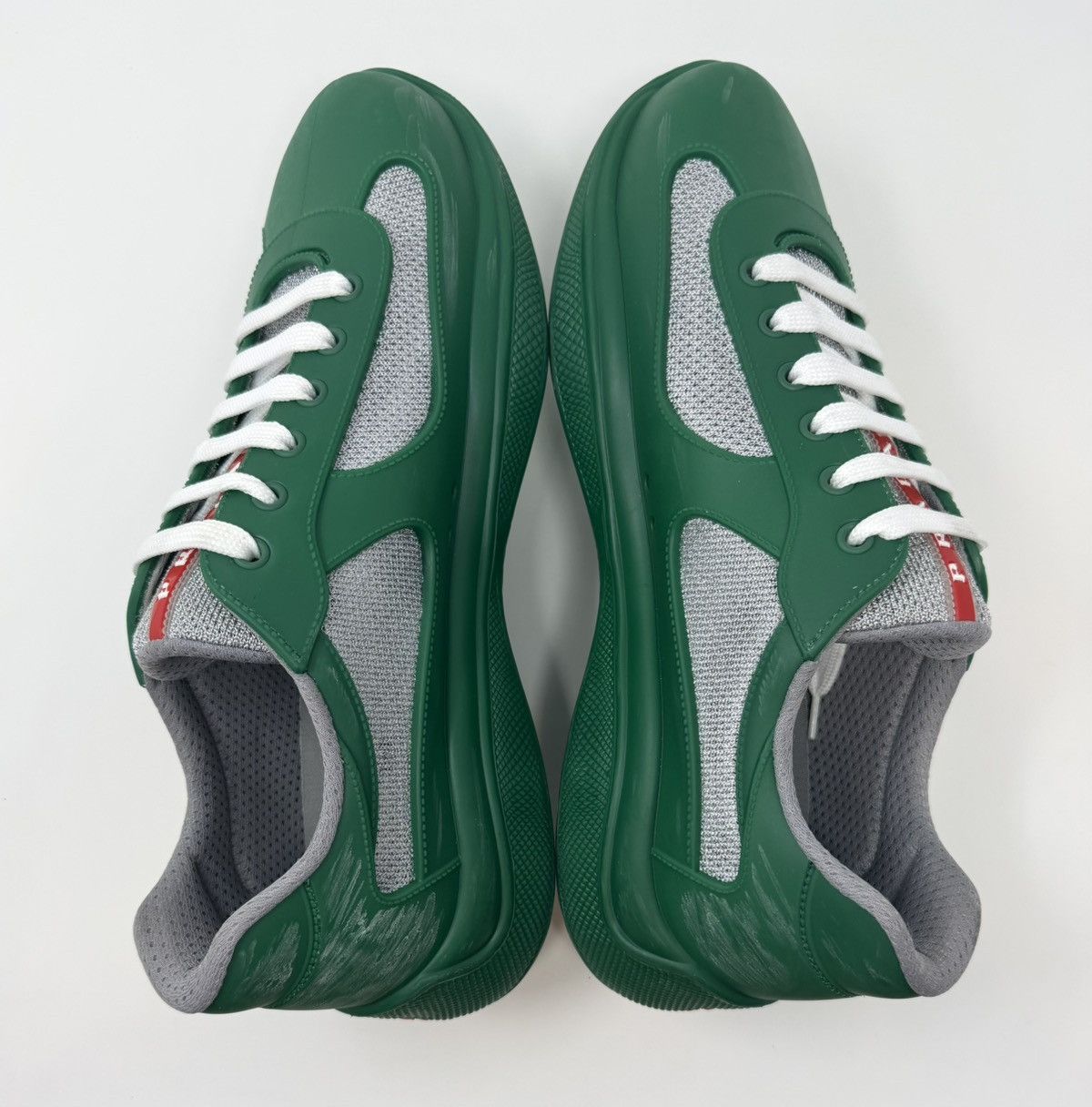Prada Prada Americas Cup Rubber Sneaker Green Size US 11 / EU 44 - 4 Thumbnail