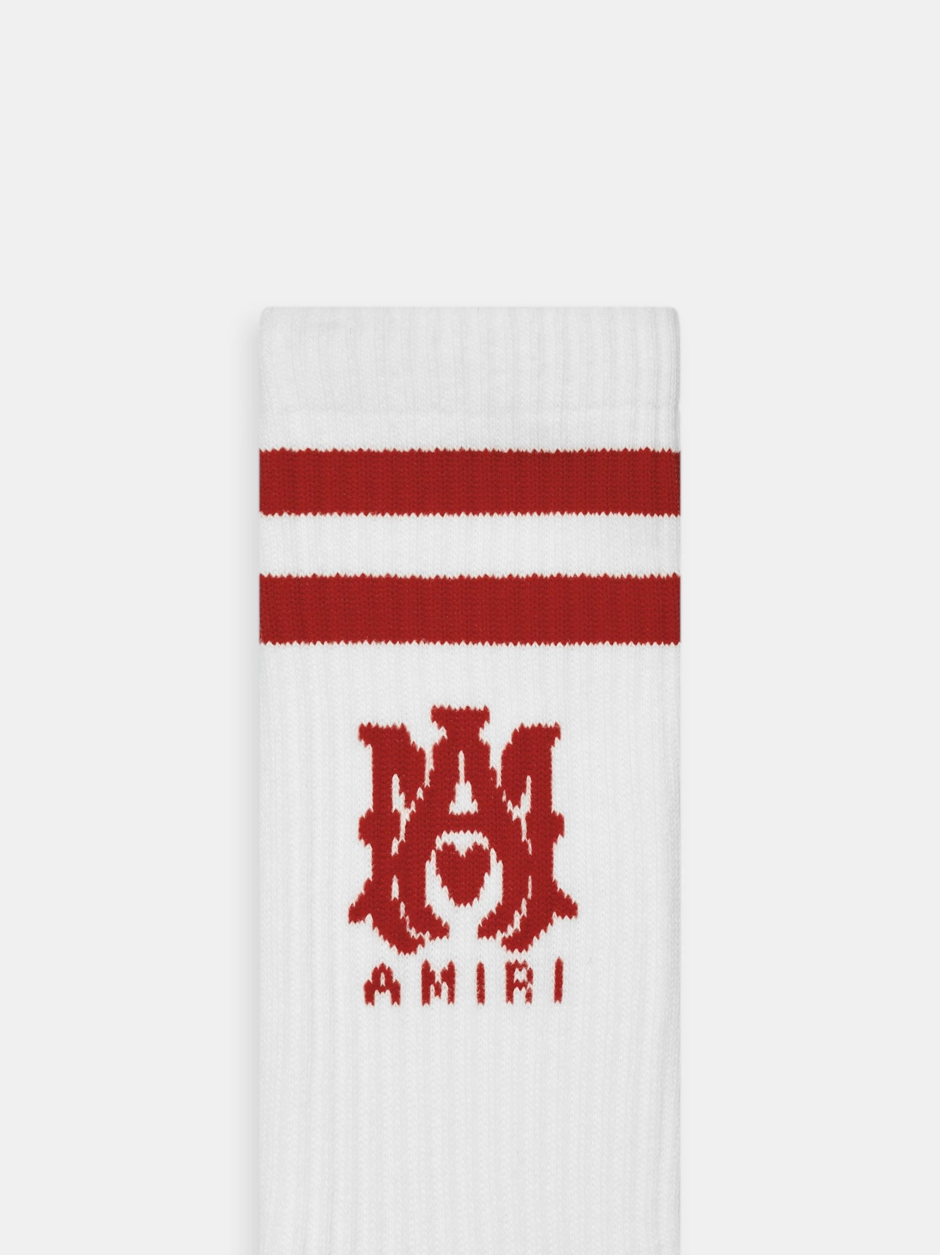 Amiri o1s1wg110525 Size: OS / MA Stripe Socks in Red/White Size ONE SIZE - 3 Thumbnail