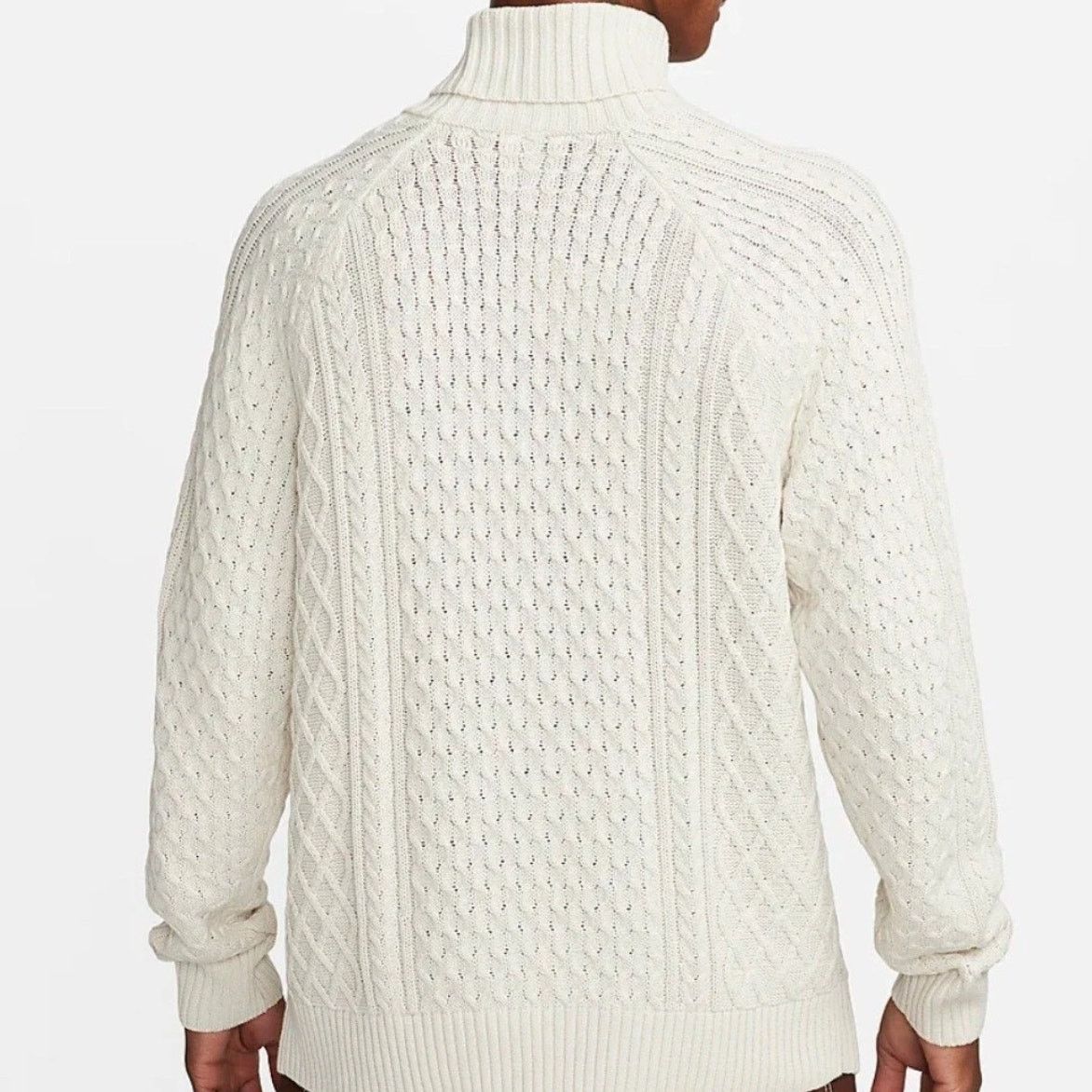 Nike NWT Nike Life Cable Knit Turtleneck Sweater Mens Size M Size US M / EU 48-50 / 2 - 3 Thumbnail