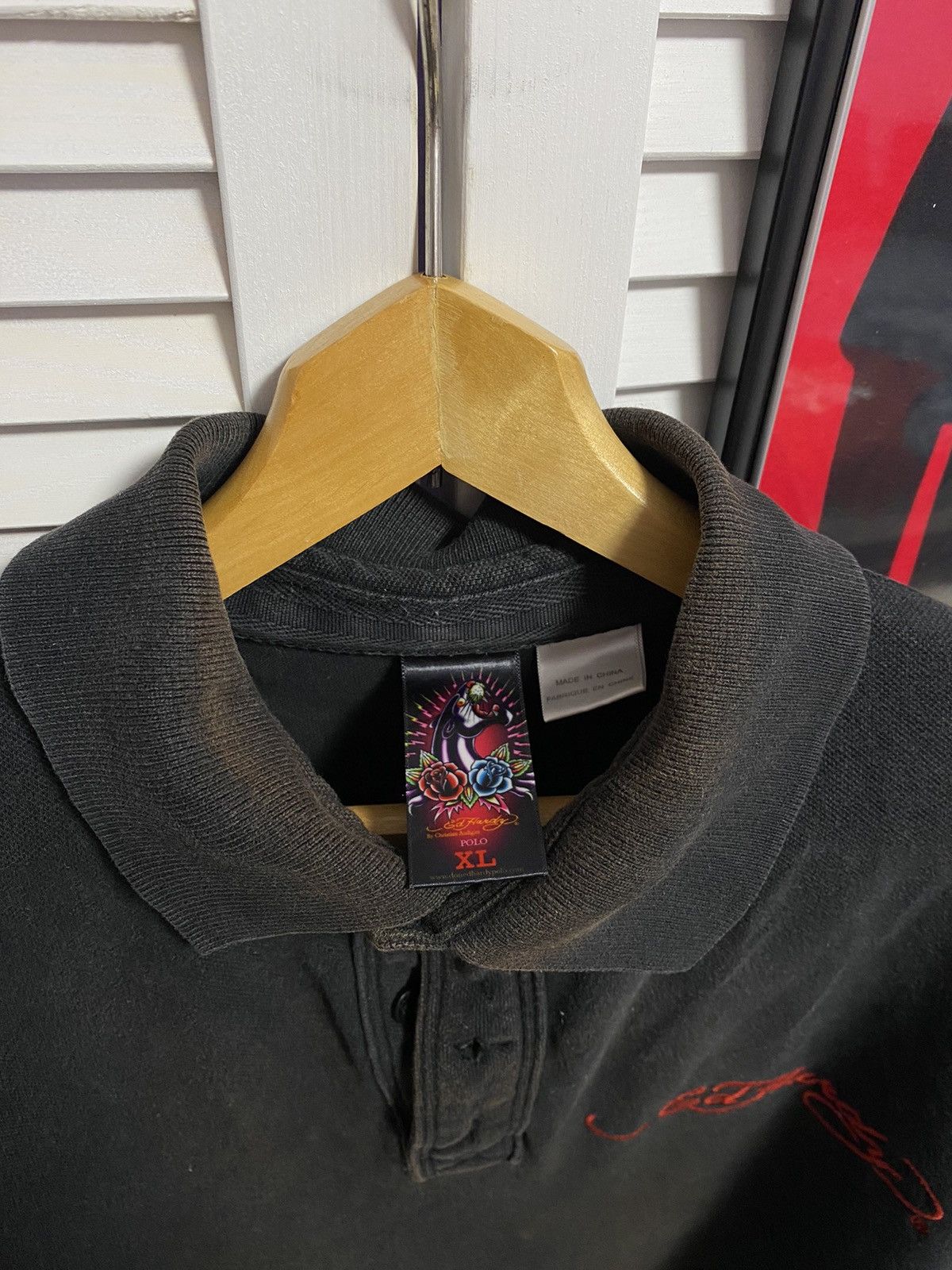 Christian Audigier Vintage Polo Shirt Ed Hardy Tattoo Graphic XXL Very Length Size US XL / EU 56 / 4 - 6 Thumbnail