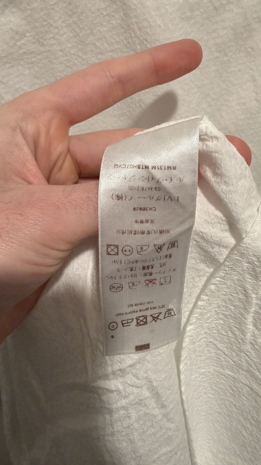 Louis Vuitton 2010 Louis Vuitton Micro LV Monogram White Dress Shirt Size US L / EU 52-54 / 3 - 7 Thumbnail