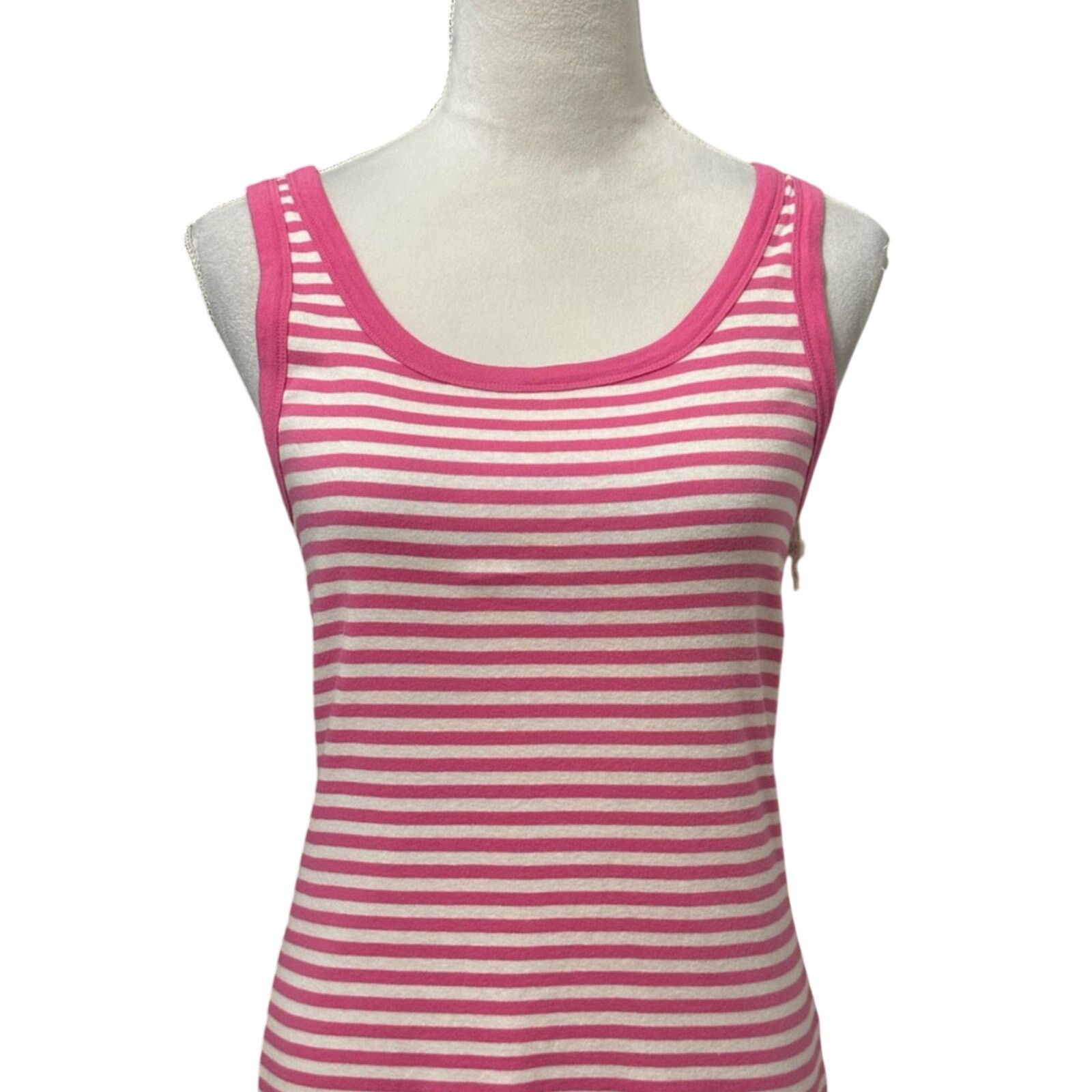 Other Caslon Tank Top Striped Sleeveless Pink White W Small NWOT Size S / US 4 / IT 40 - 2 Thumbnail