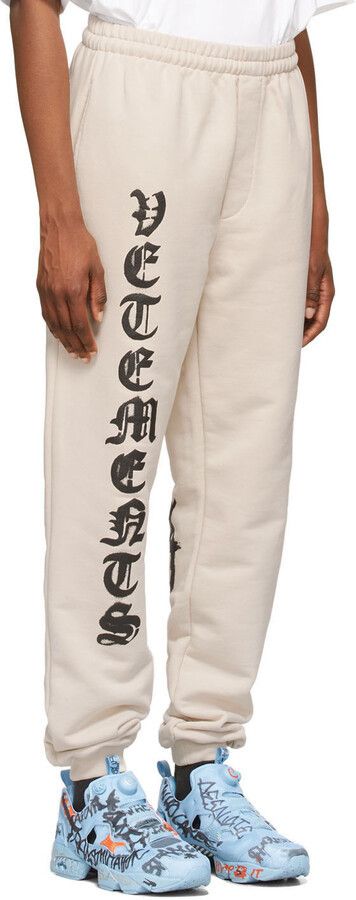 Vetements o1y0924 Sweatpant in Beige Size US 34 / EU 50 - 2 Thumbnail