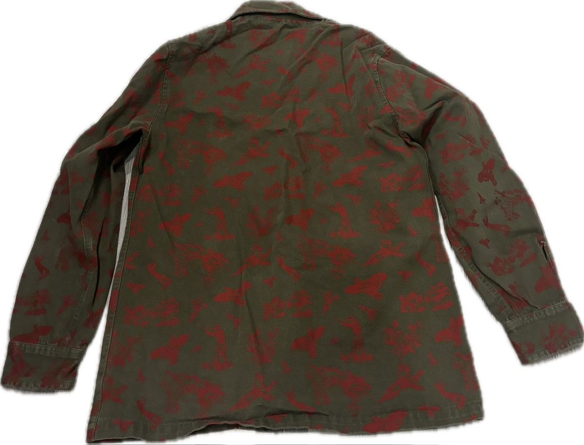 South2 West8 South2 West8 S2W8 Red Bird Print Green Denim Sports Jacket Size US S / EU 44-46 / 1 - 2 Thumbnail