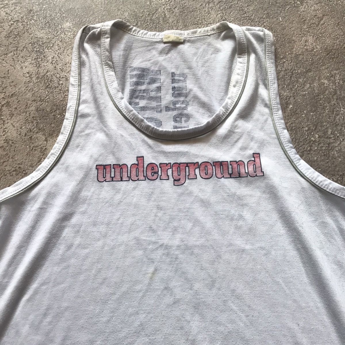 Vintage Vintage Y2K Underground Graphic Tank Top Streetwear Washed L Size US L / EU 52-54 / 3 - 2 Thumbnail