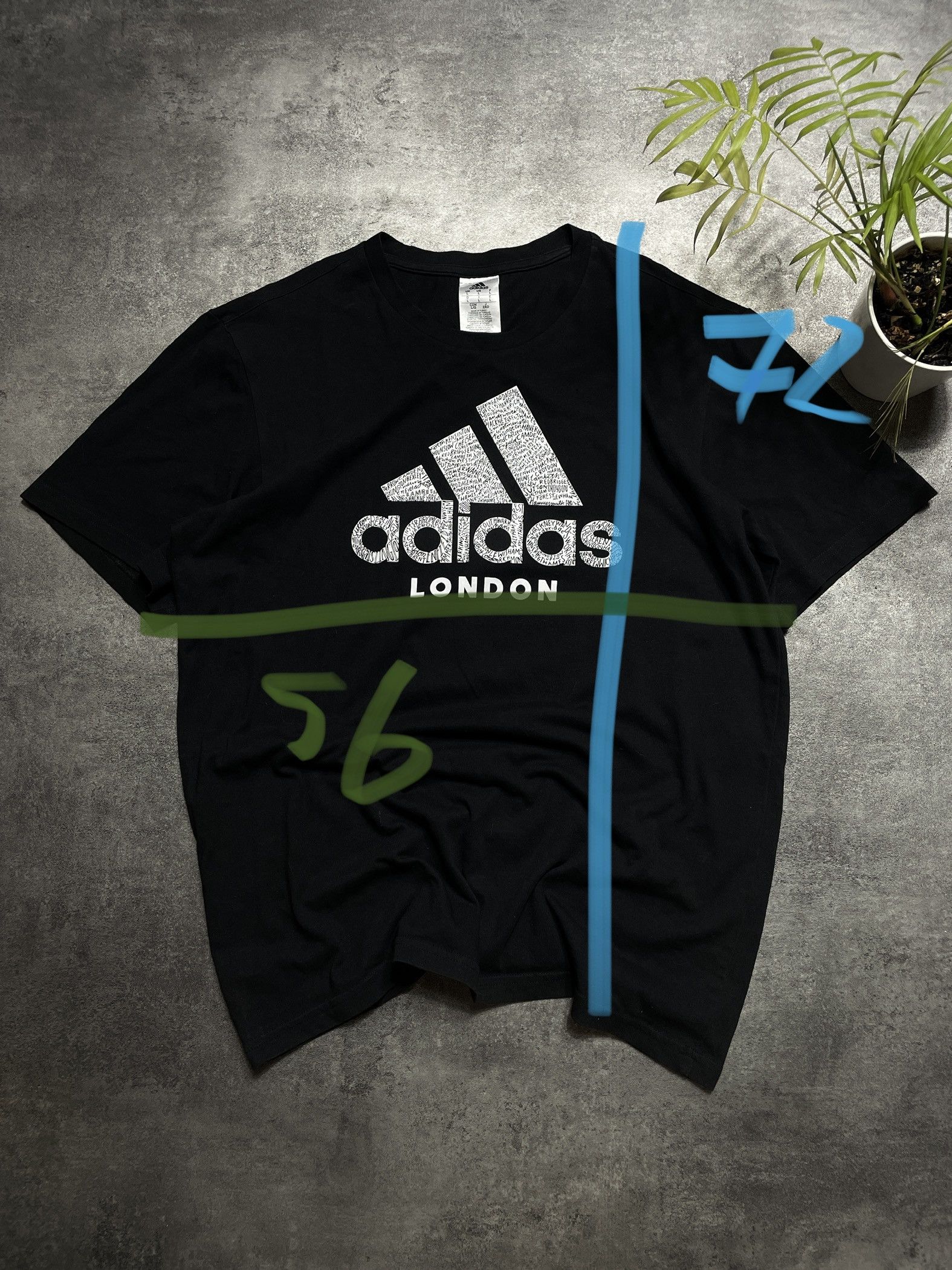 Adidas × Vintage Adidas London T-Shirt Big Logo Spellout Hype Streetwear Size US L / EU 52-54 / 3 - 13 Thumbnail