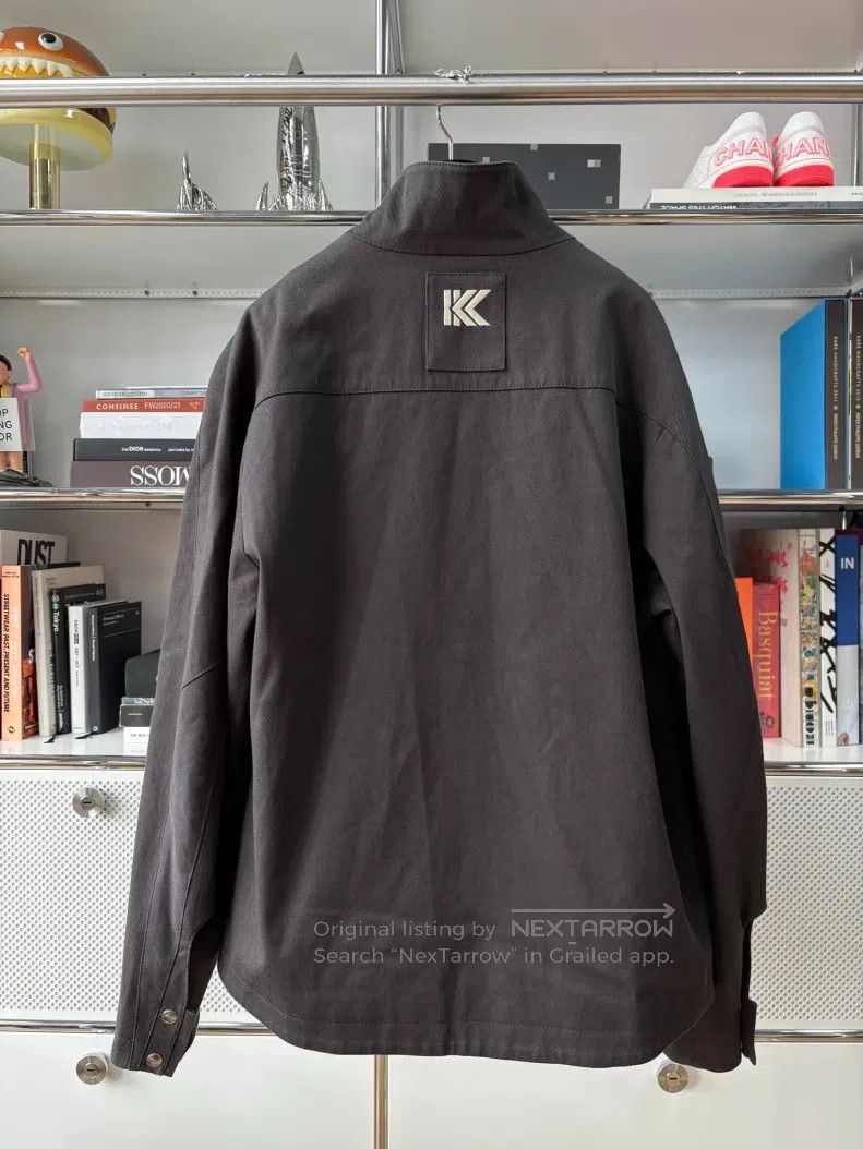 Kiko Kostadinov Kiko Kostadinov Gray stand collar embroidery logo work jac Size US M / EU 48-50 / 2 - 7 Thumbnail