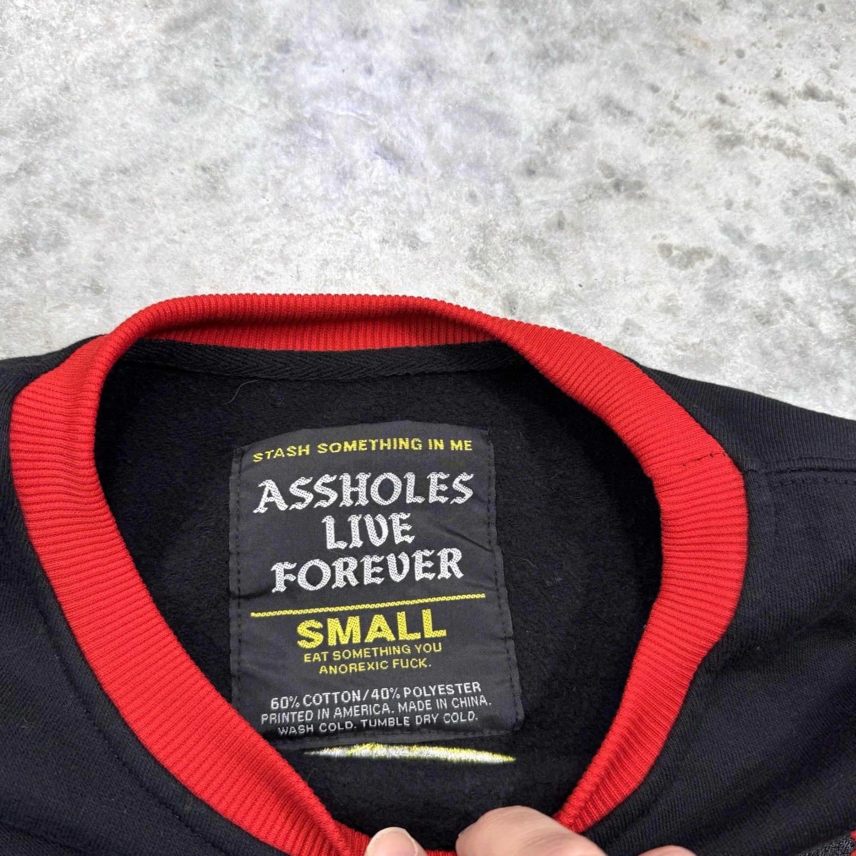 Vintage VINTAGE Assholes*s Live Forever sweatshirt Shirt? Size US S / EU 44-46 / 1 - 3 Thumbnail