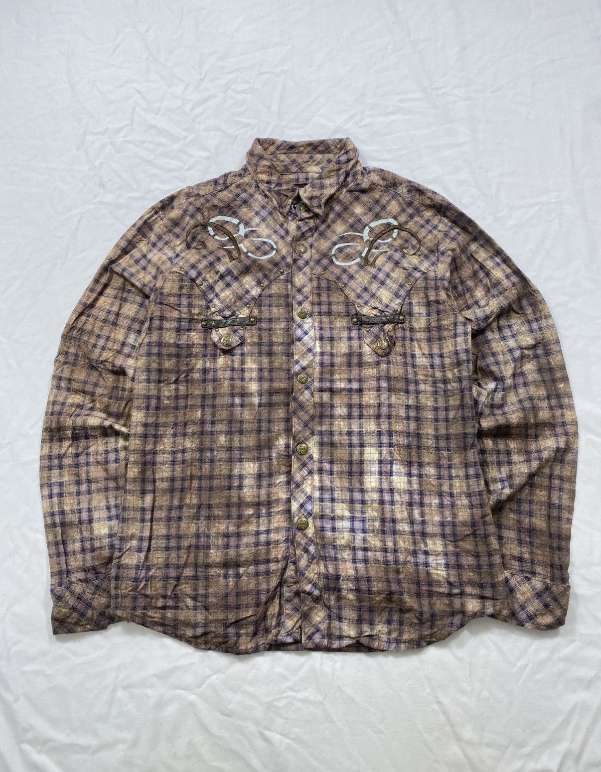 If Six Was Nine In the Attic Gothic punk button up shirt Size US M / EU 48-50 / 2 - 1 Thumbnail