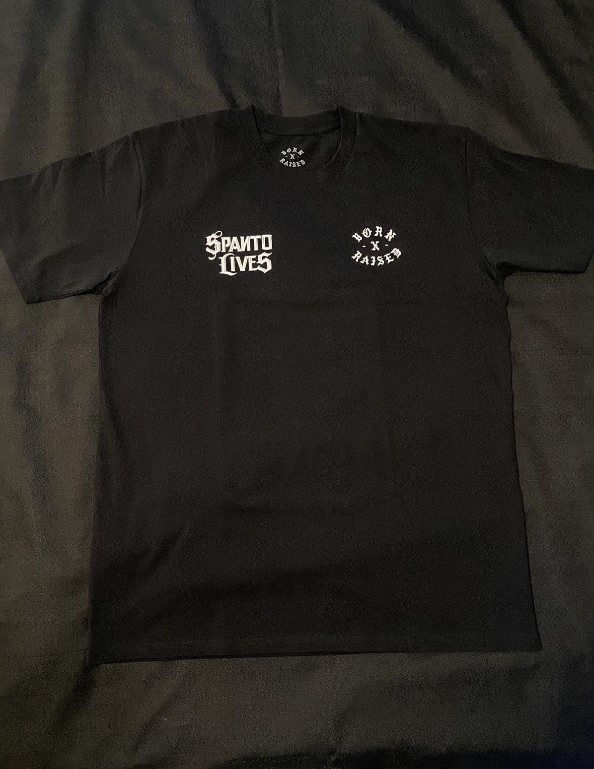 image of Born x Raised “Spanto Lives” T-Shirt in Black, Men's (Size XL)