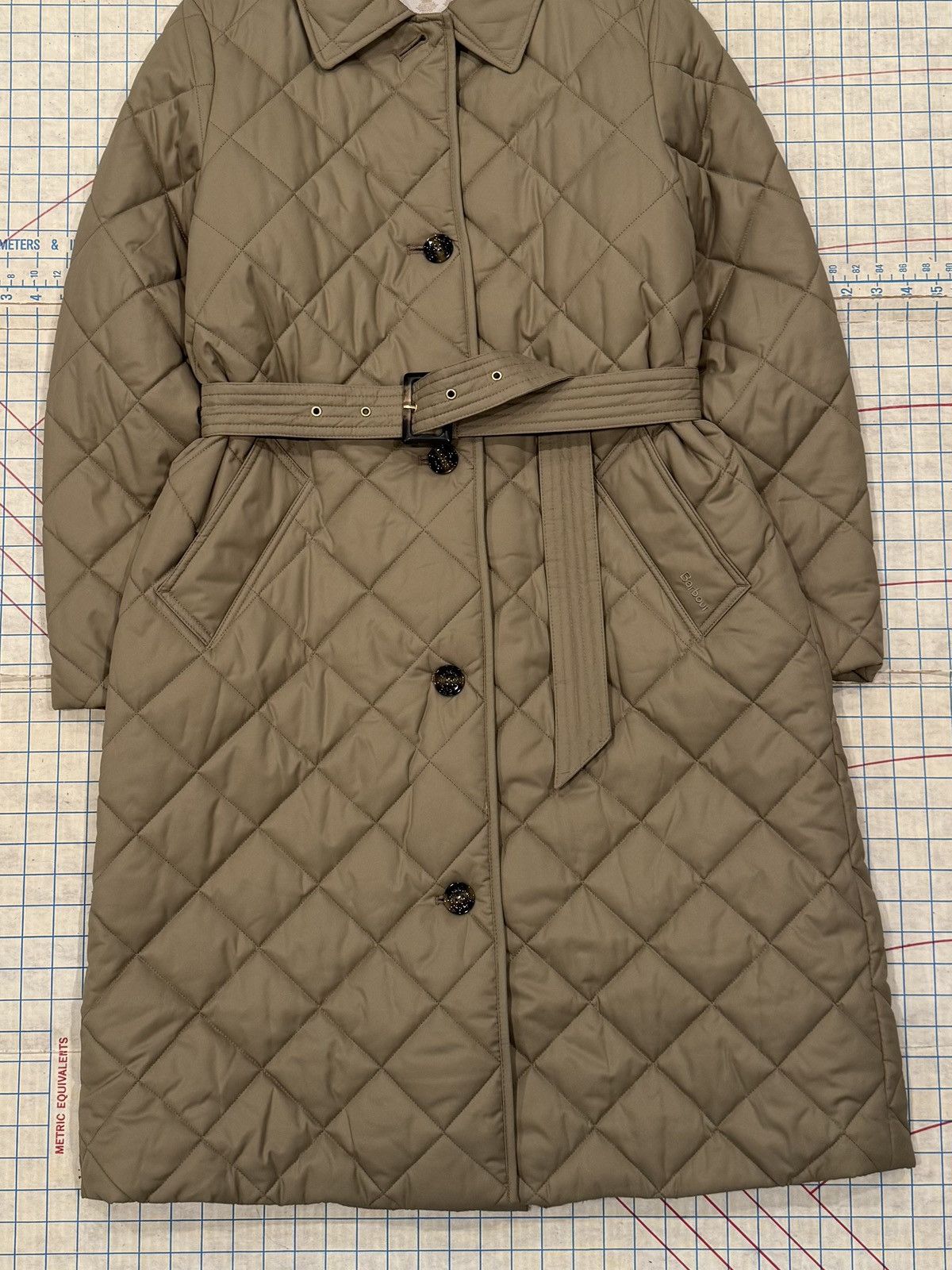 Barbour Barbour Cordelia Quilted Long Coat Women’s US Size 8 Beige Size M / US 6-8 / IT 42-44 - 3 Thumbnail