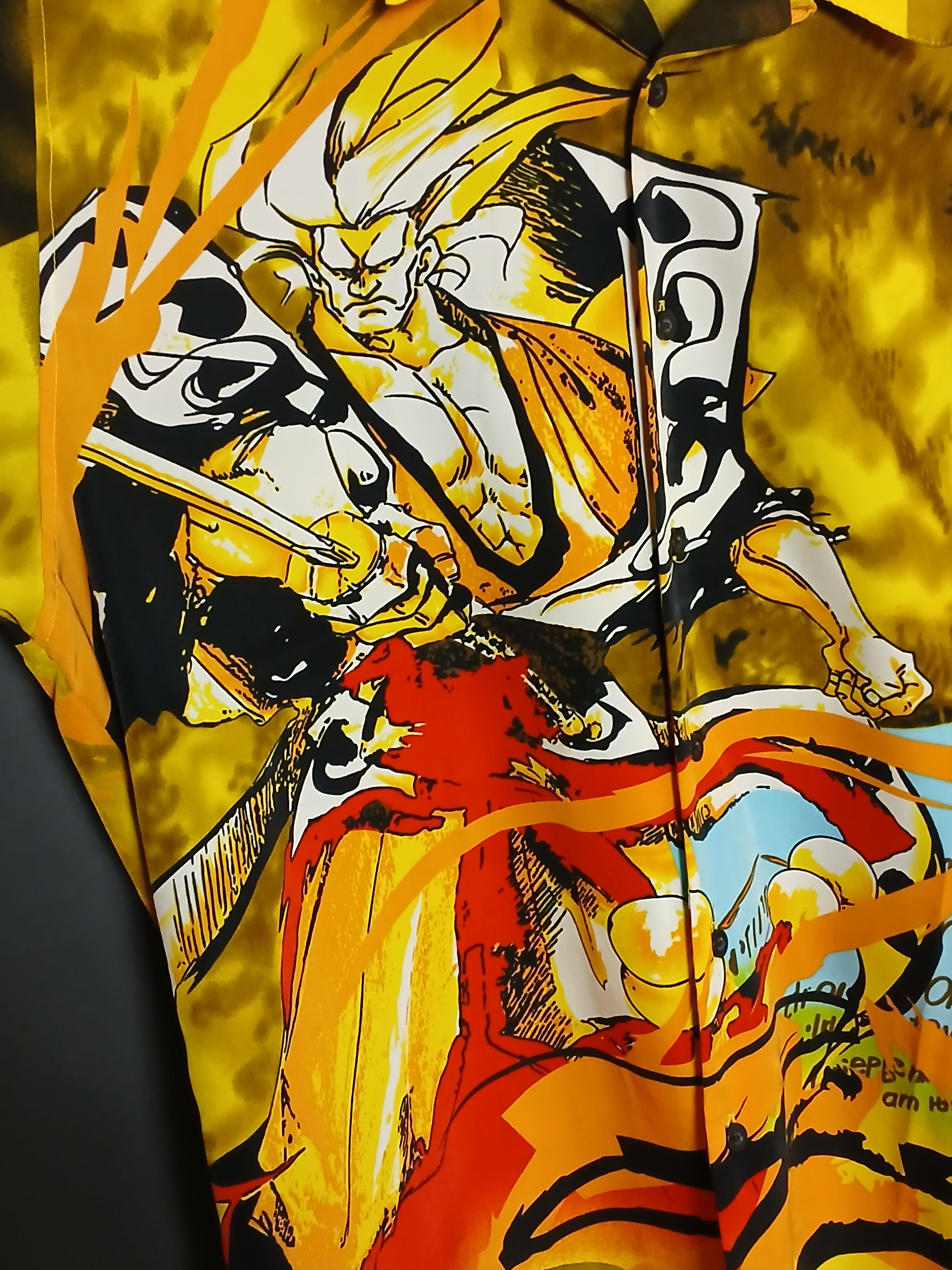 Japanese Brand Sukajan Warrior All Over Print Shirt Size US XL / EU 56 / 4 - 4 Thumbnail