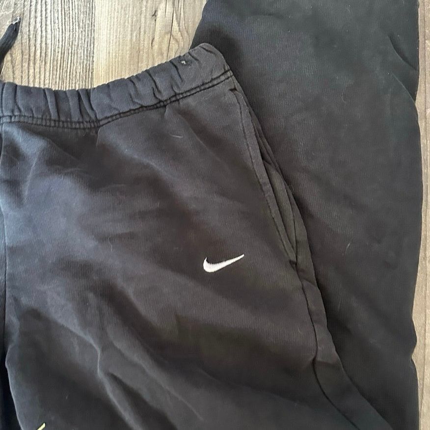 Nike nike mens black drawstring sweatpants Size US 30 / EU 46 - 2 Thumbnail