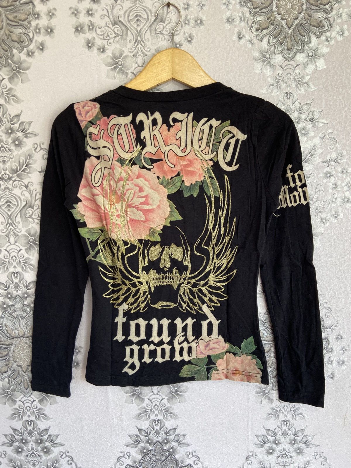 Le Grande Bleu (L.G.B.) D.L.A Figure Insist Skull Flower Longsleeve Tshirt Style Size US M / EU 48-50 / 2 - 6 Thumbnail