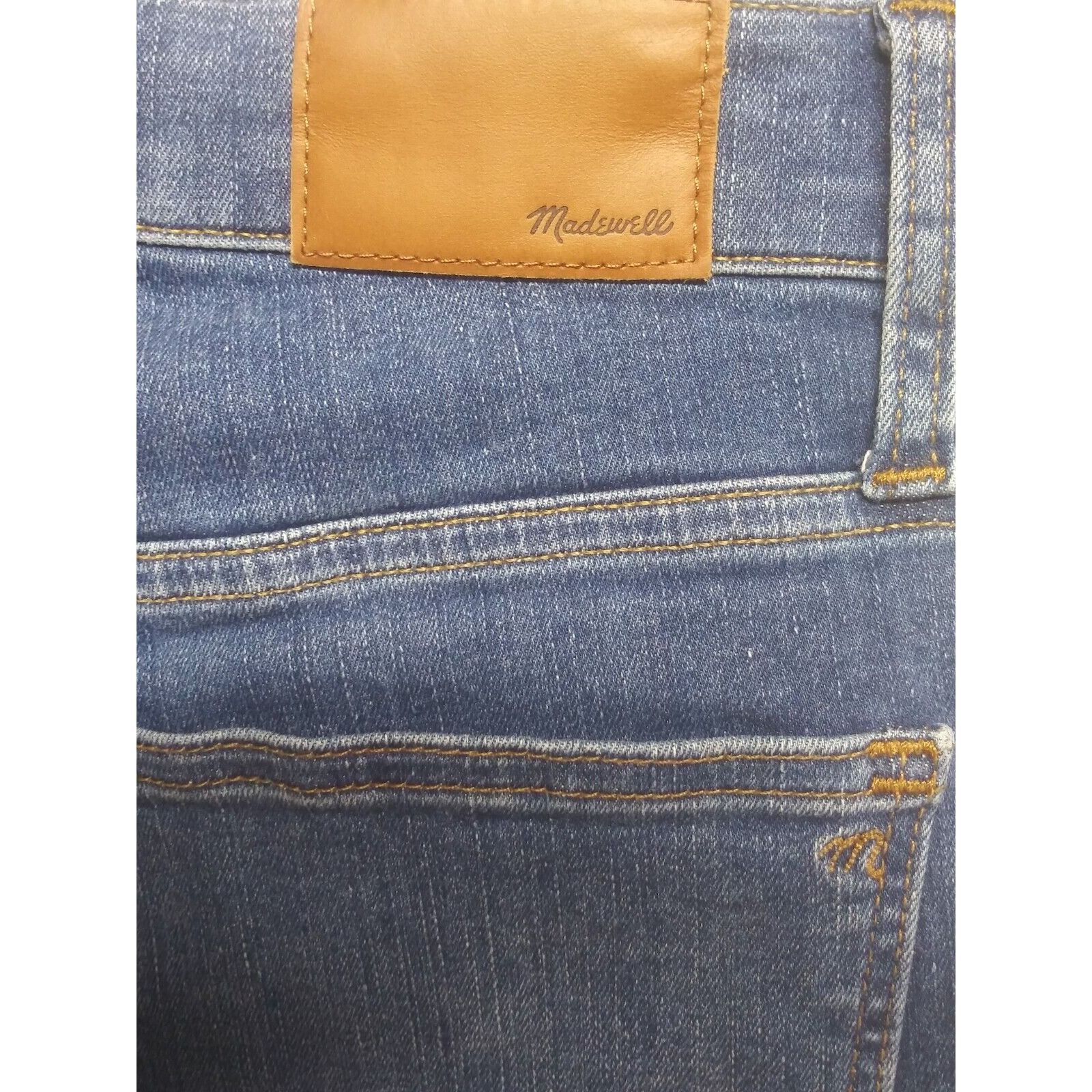 Madewell Madewell Jeans 9" Mid Rise Skinny Crop Sz 27 Medium Wash Den Size 27" / US 4 / IT 40 - 6 Thumbnail
