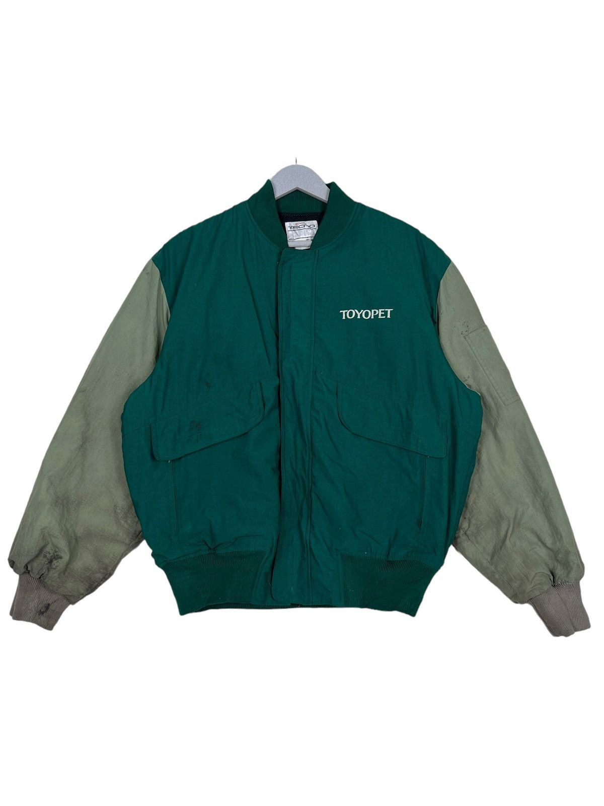 Japanese Brand 🔥 VINTAGE TOYOPET TECNO RACING BOMBER JACKET Size US L / EU 52-54 / 3 - 3 Thumbnail