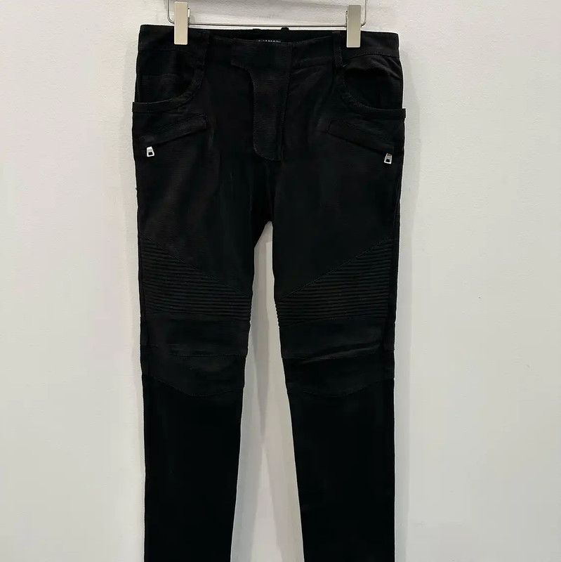 Balmain Balmain Men's Black Denim Casual Pants 0089 Size US 26 / EU 42 - 1 Thumbnail