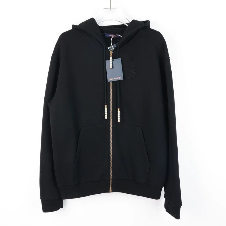 Louis Vuitton Louis Vuitton Black beaded zip embroidered monogram jacket Size US L / EU 52-54 / 3 - 1 Thumbnail