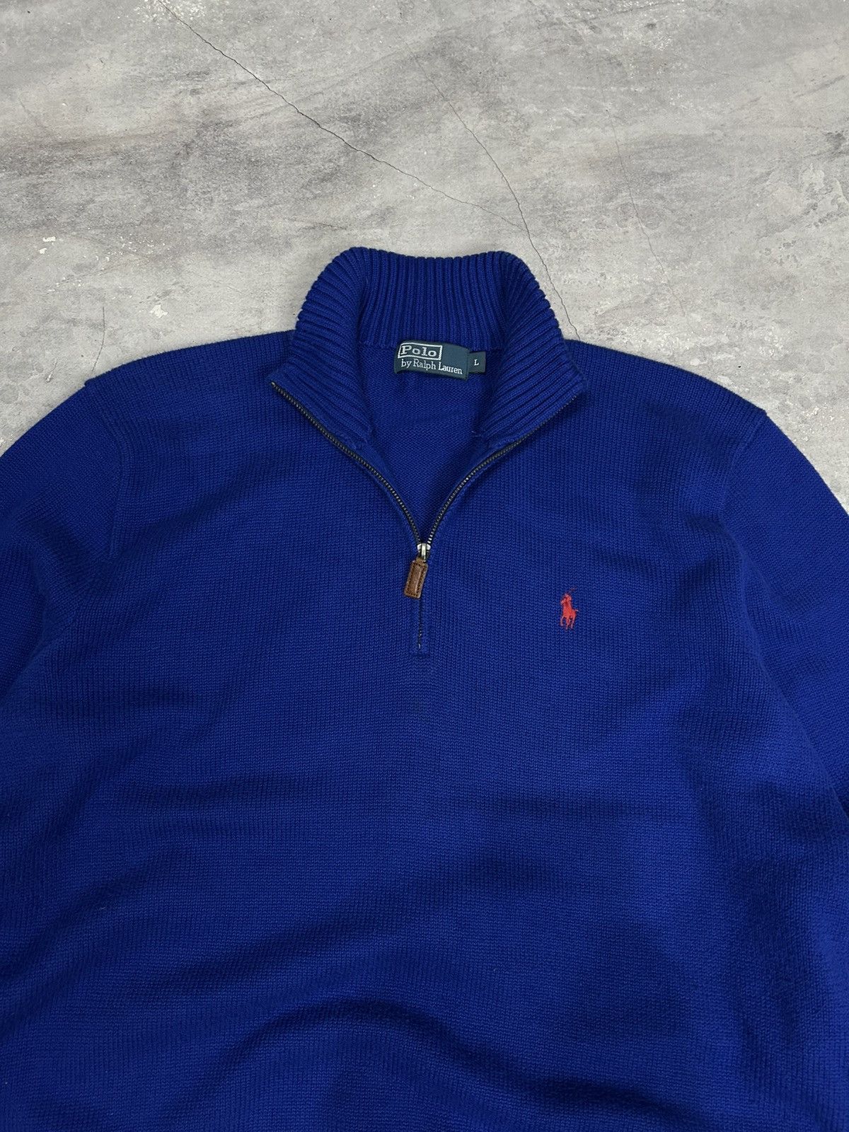 Polo Ralph Lauren × Vintage Vintage Polo Ralph Lauren 1/3 zip sweatshirt Rare Size US L / EU 52-54 / 3 - 6 Thumbnail