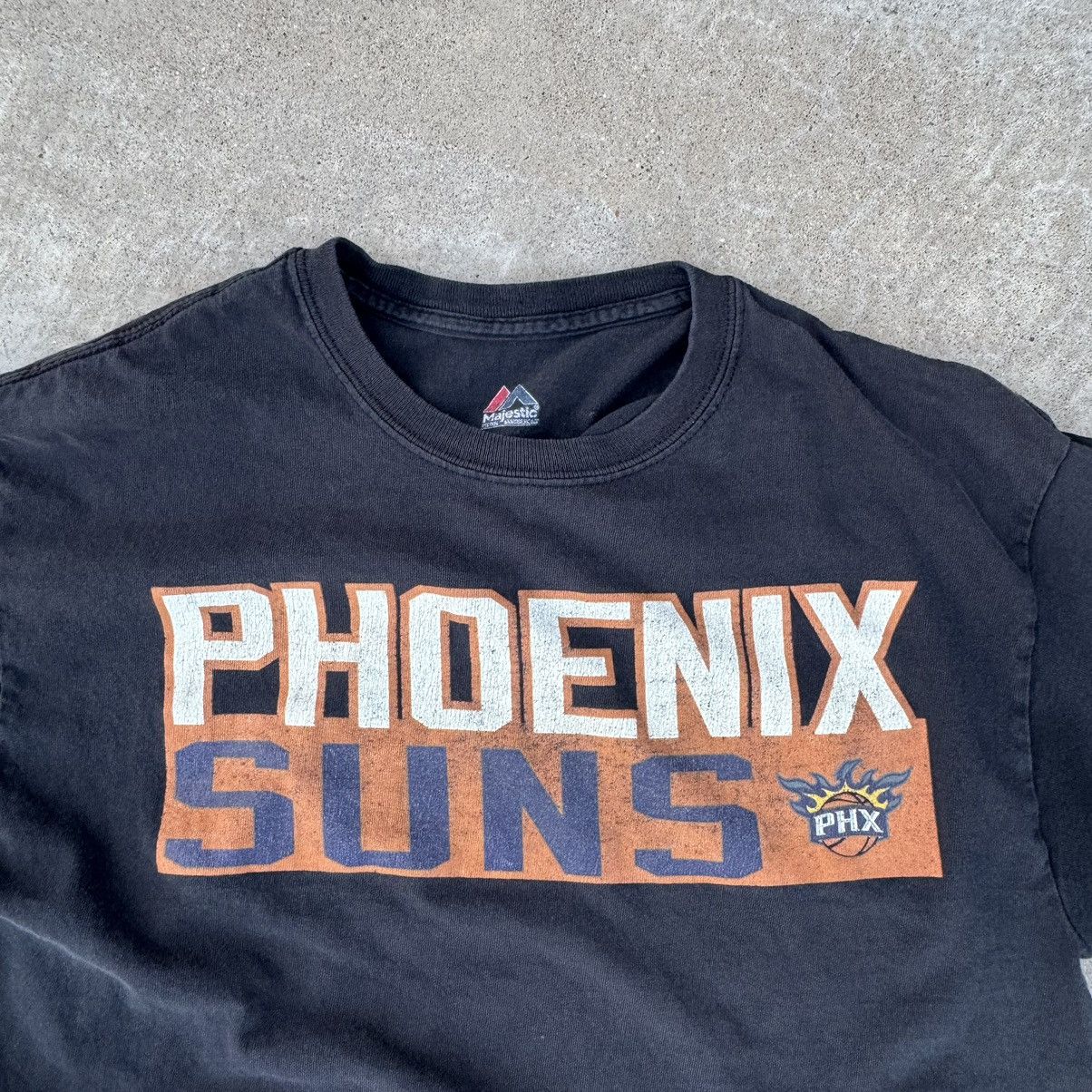 NBA × Nike × Stussy Vintage Y2K Faded Black Phoenix Suns Graphic Tee Medium Size US M / EU 48-50 / 2 - 2 Thumbnail