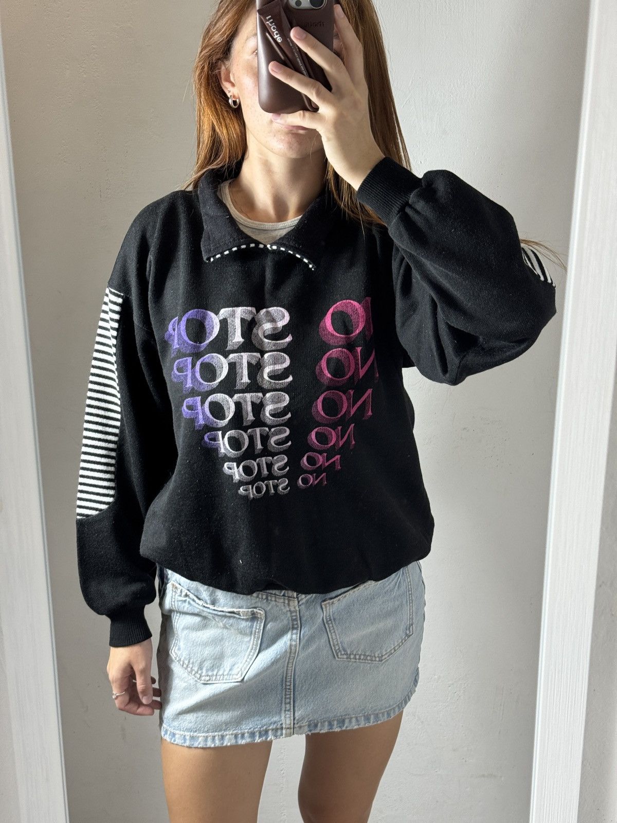 Other VINTAGE NO STOP 2000s AMERICAN STYLE SWEATSHIRT Size S / US 4 / IT 40 - 2 Thumbnail