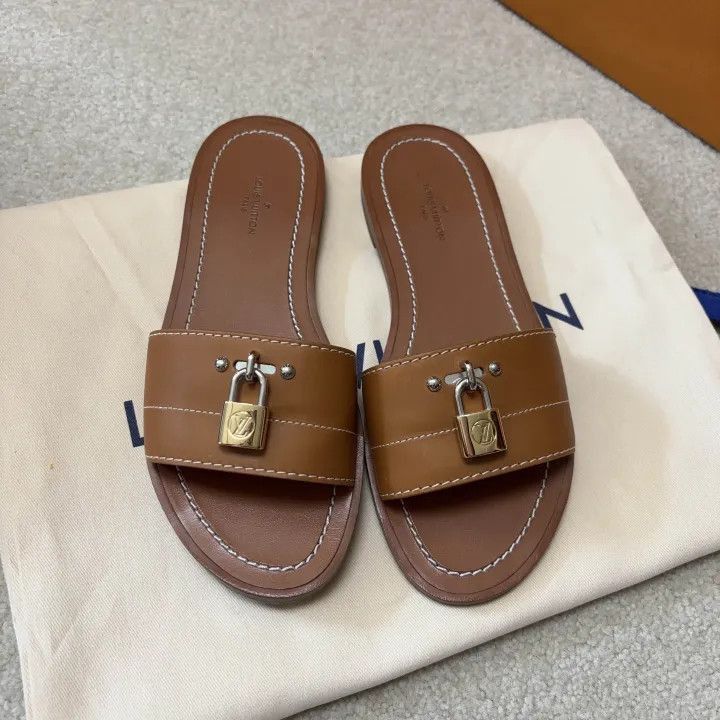 Louis Vuitton Louis Vuitton Brown Slide Sandals for Summer -2508 Size US 5 / EU 37 - 2 Thumbnail