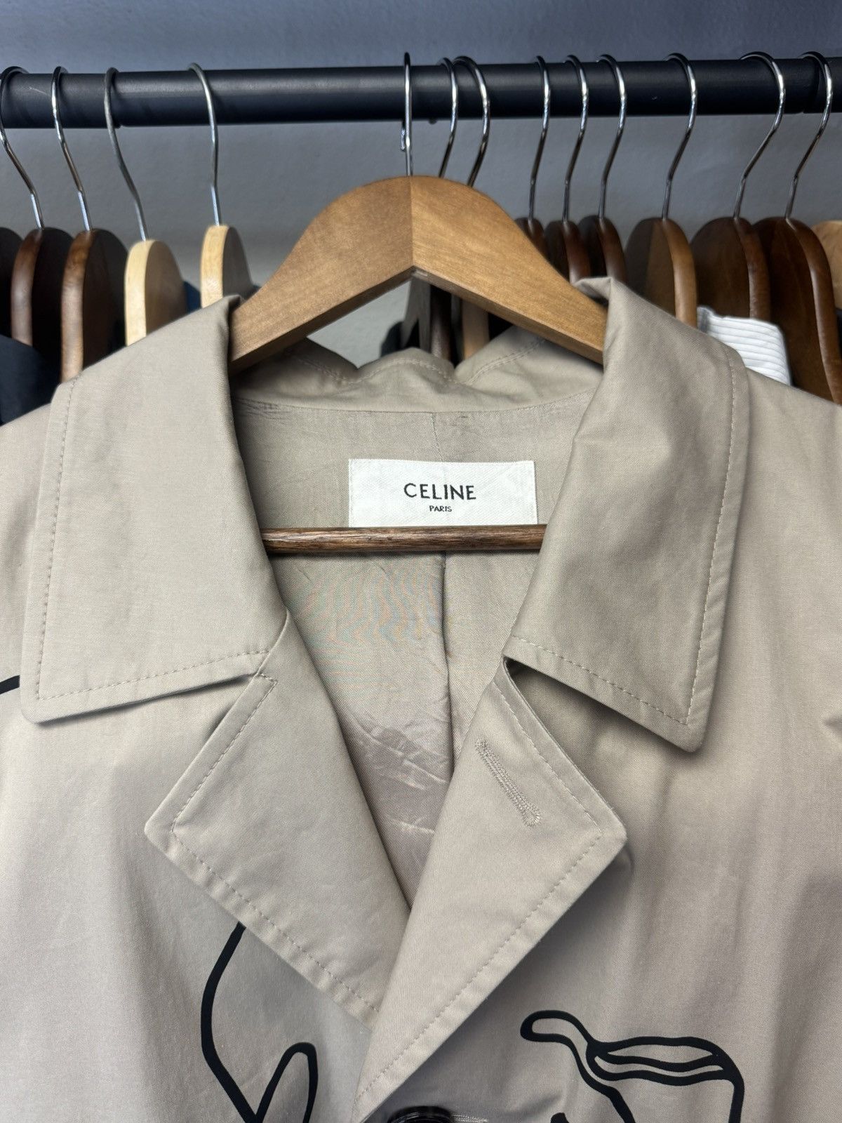 Celine Celine SS22 Gabardine Faces Mac Coat Size US L / EU 52-54 / 3 - 4 Thumbnail