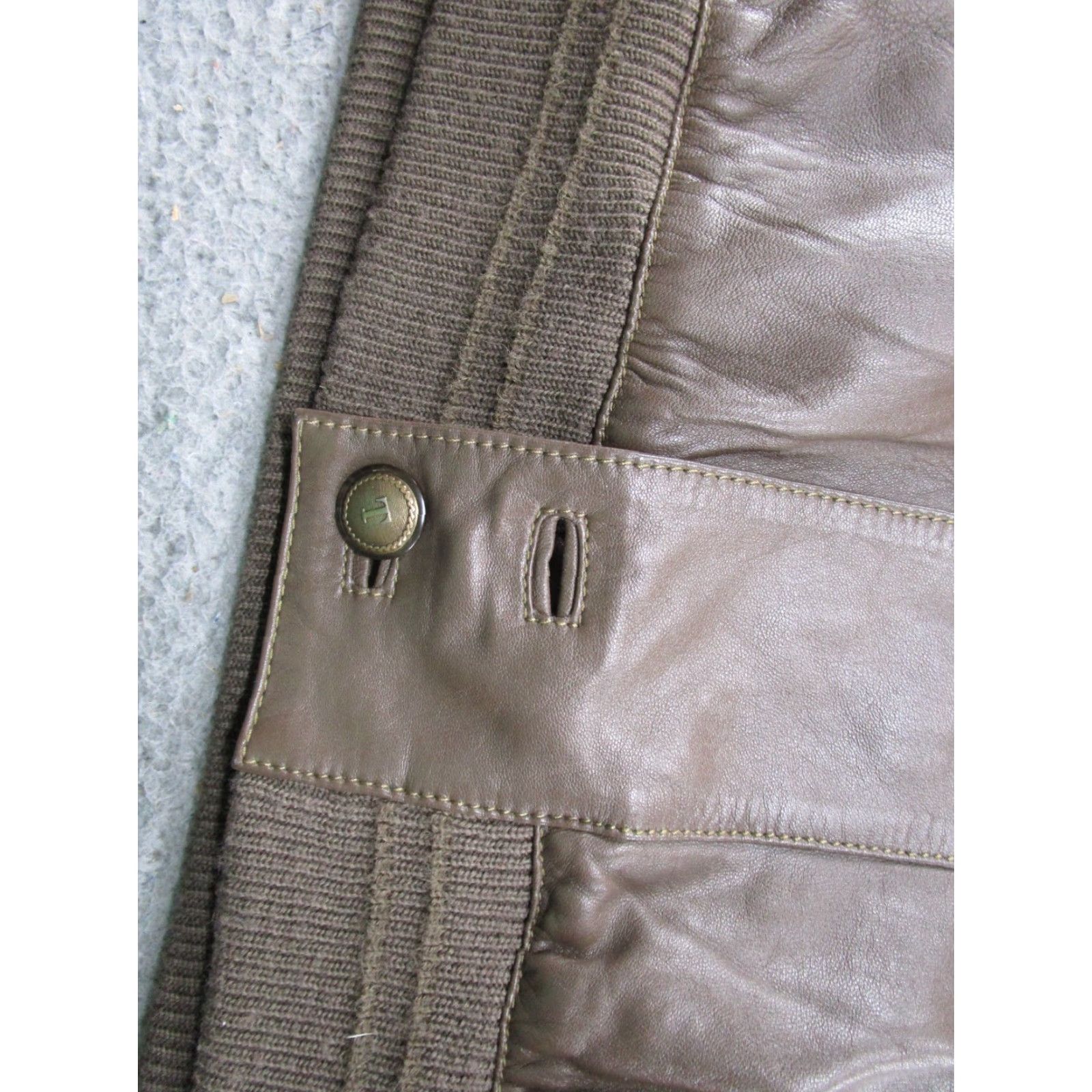Vintage VINTAGE Torras Leather Wool Jacket Men's Size 48 Brown Made in Spain Read Size US M / EU 48-50 / 2 - 4 Thumbnail
